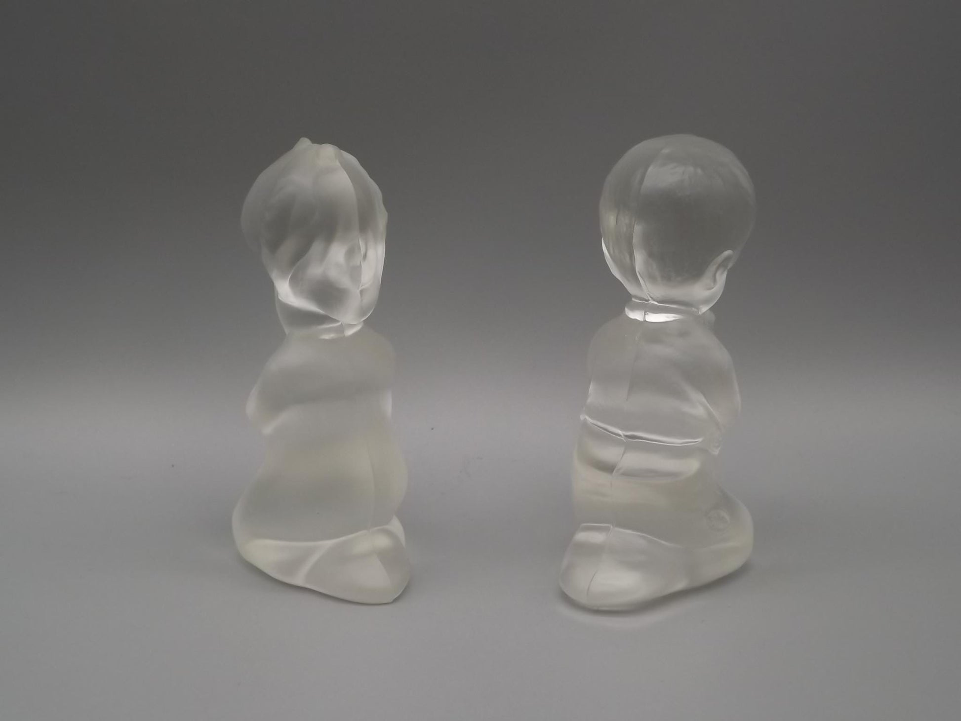 Vintage Fenton Glass Figurines: Praying Boy and Girl