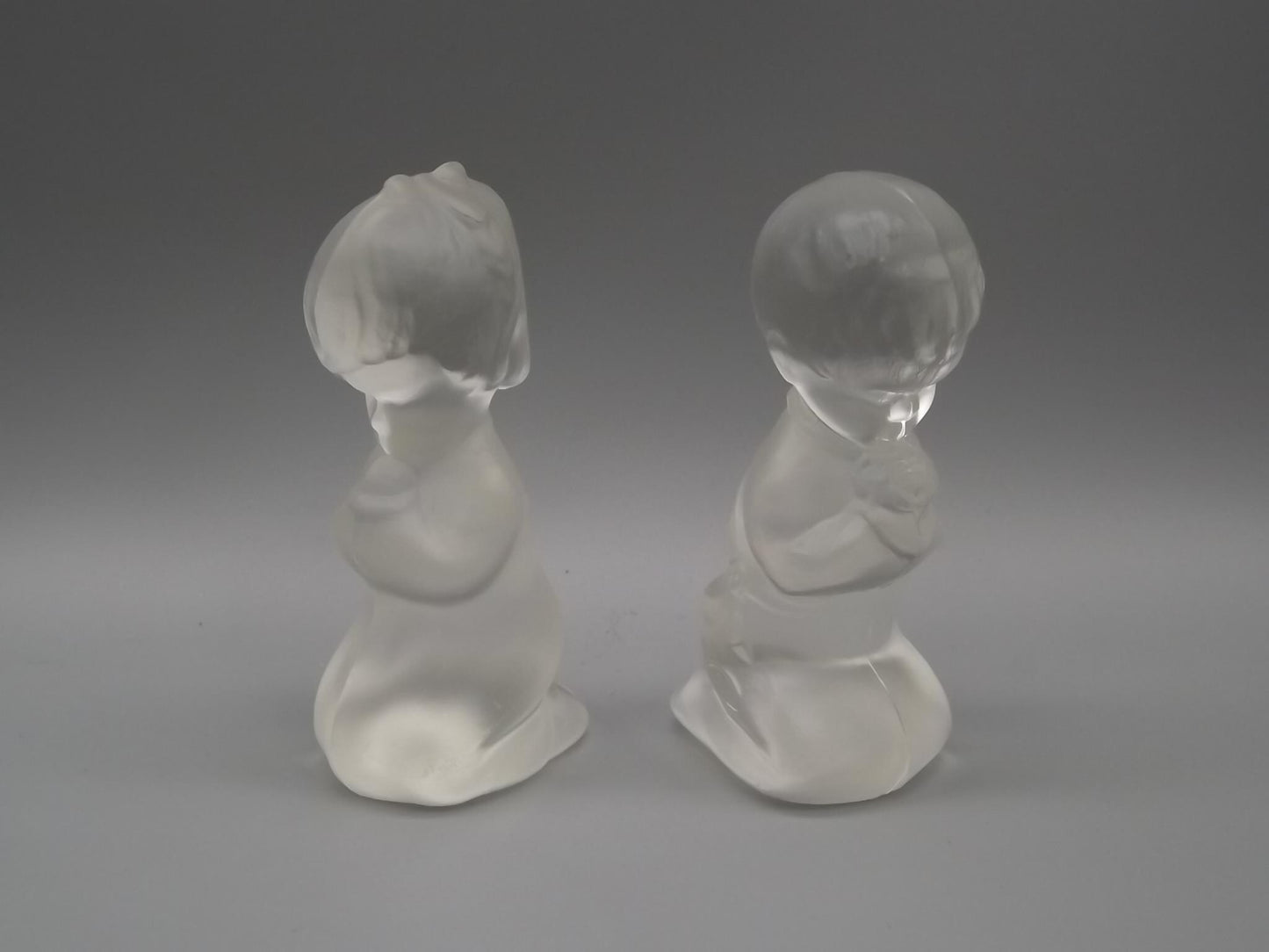 Vintage Fenton Glass Figurines: Praying Boy and Girl