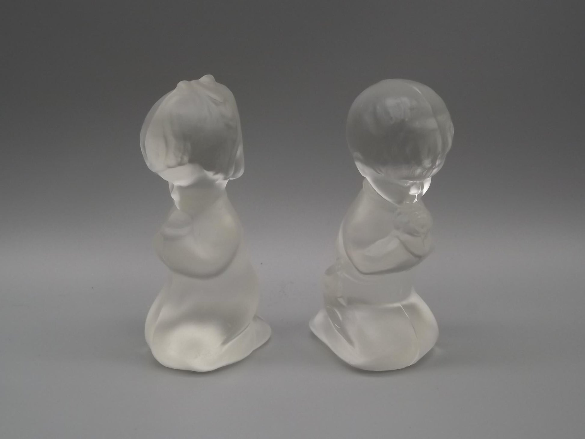Vintage Fenton Glass Figurines: Praying Boy and Girl