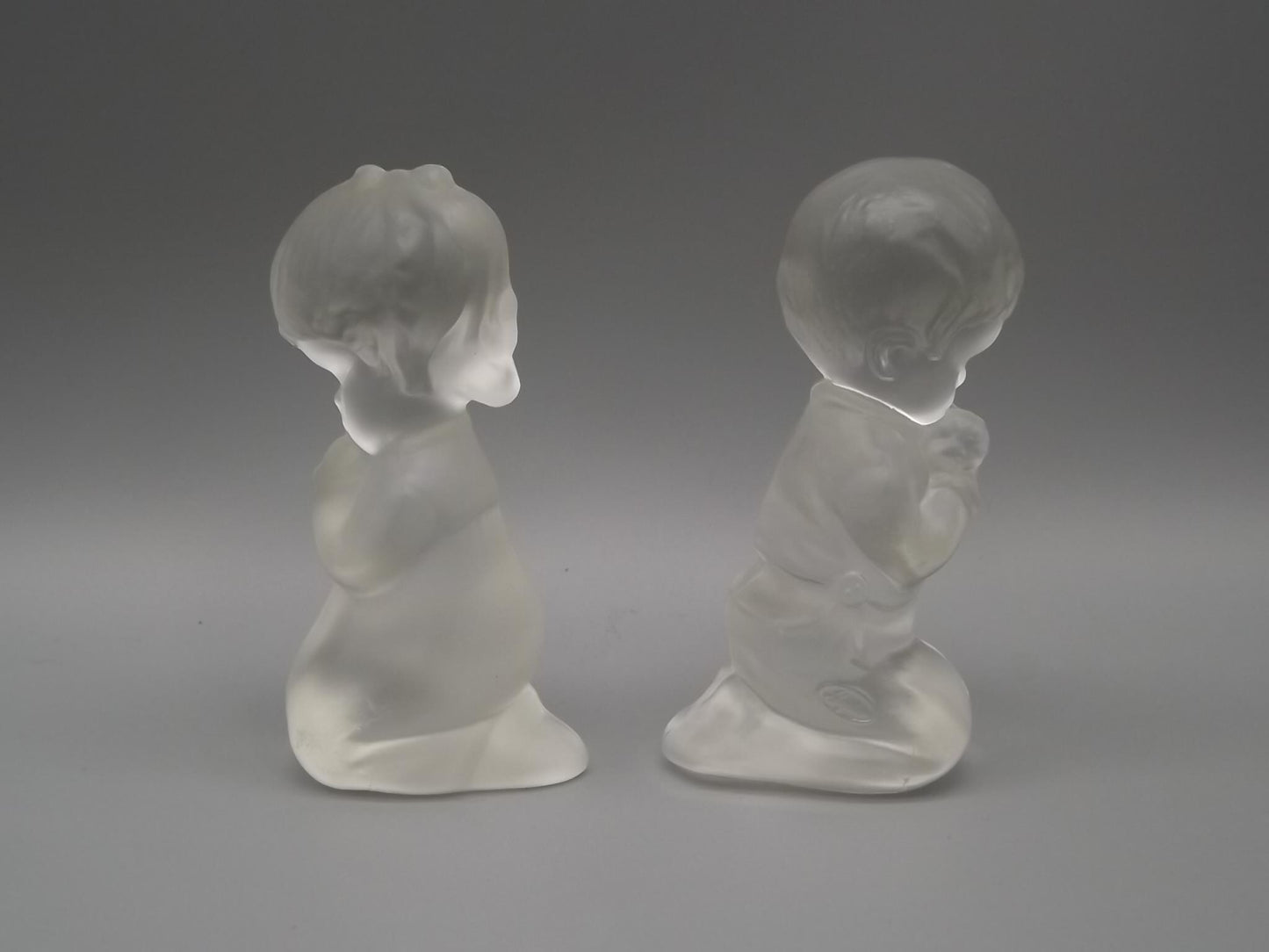 Vintage Fenton Glass Figurines: Praying Boy and Girl