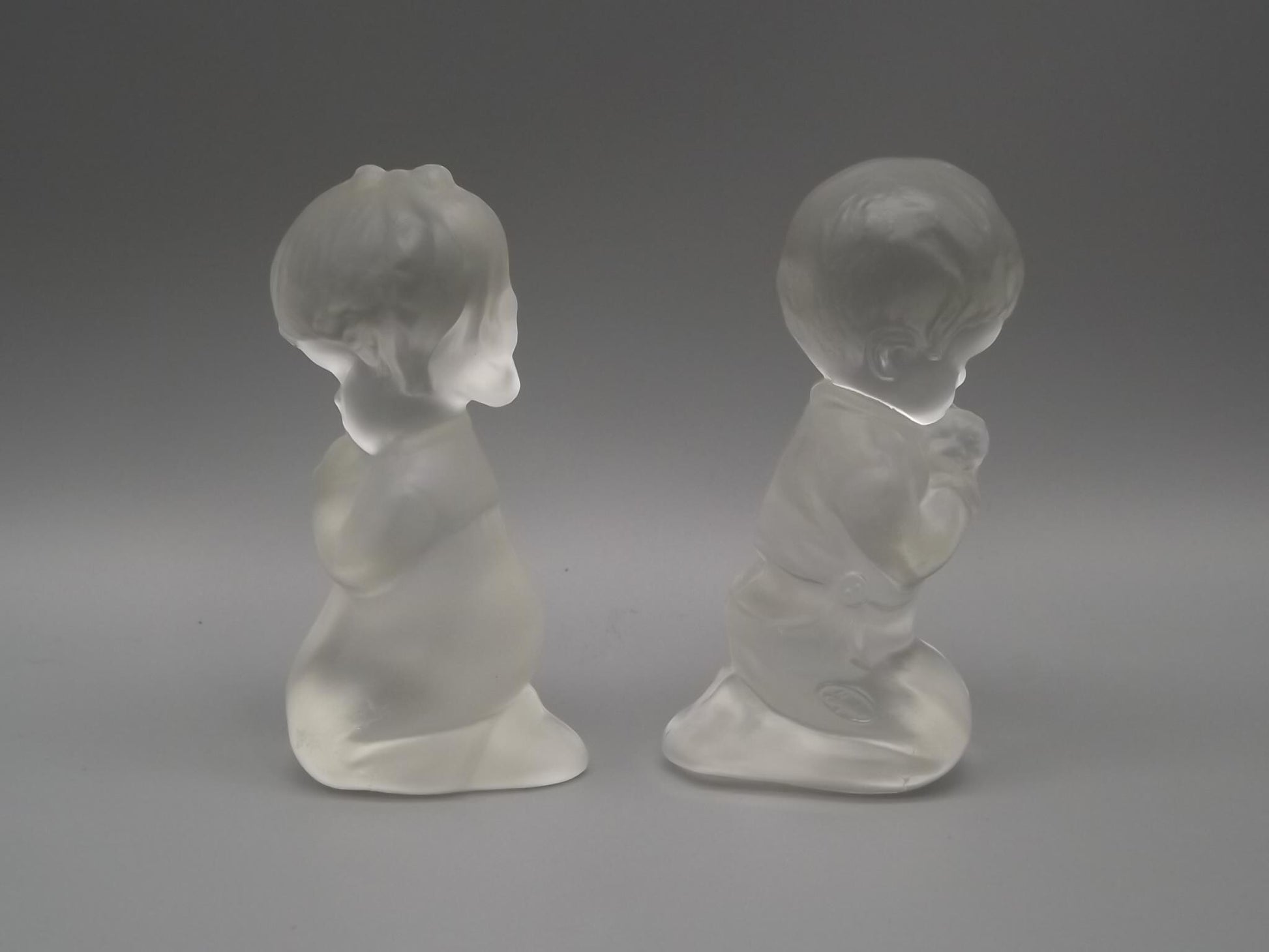 Vintage Fenton Glass Figurines: Praying Boy and Girl