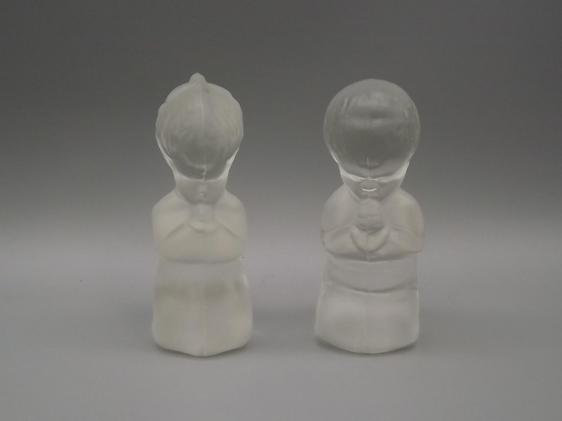 Vintage Fenton Glass Figurines: Praying Boy and Girl
