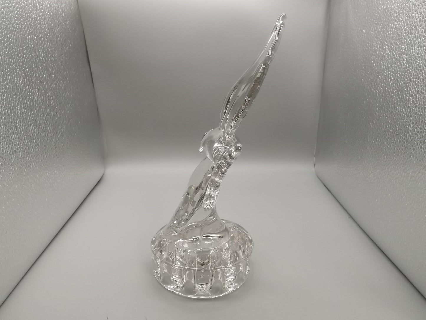 Vintage Cambridge Glass Bird Flower Frog: 1940s Floral Centerpiece