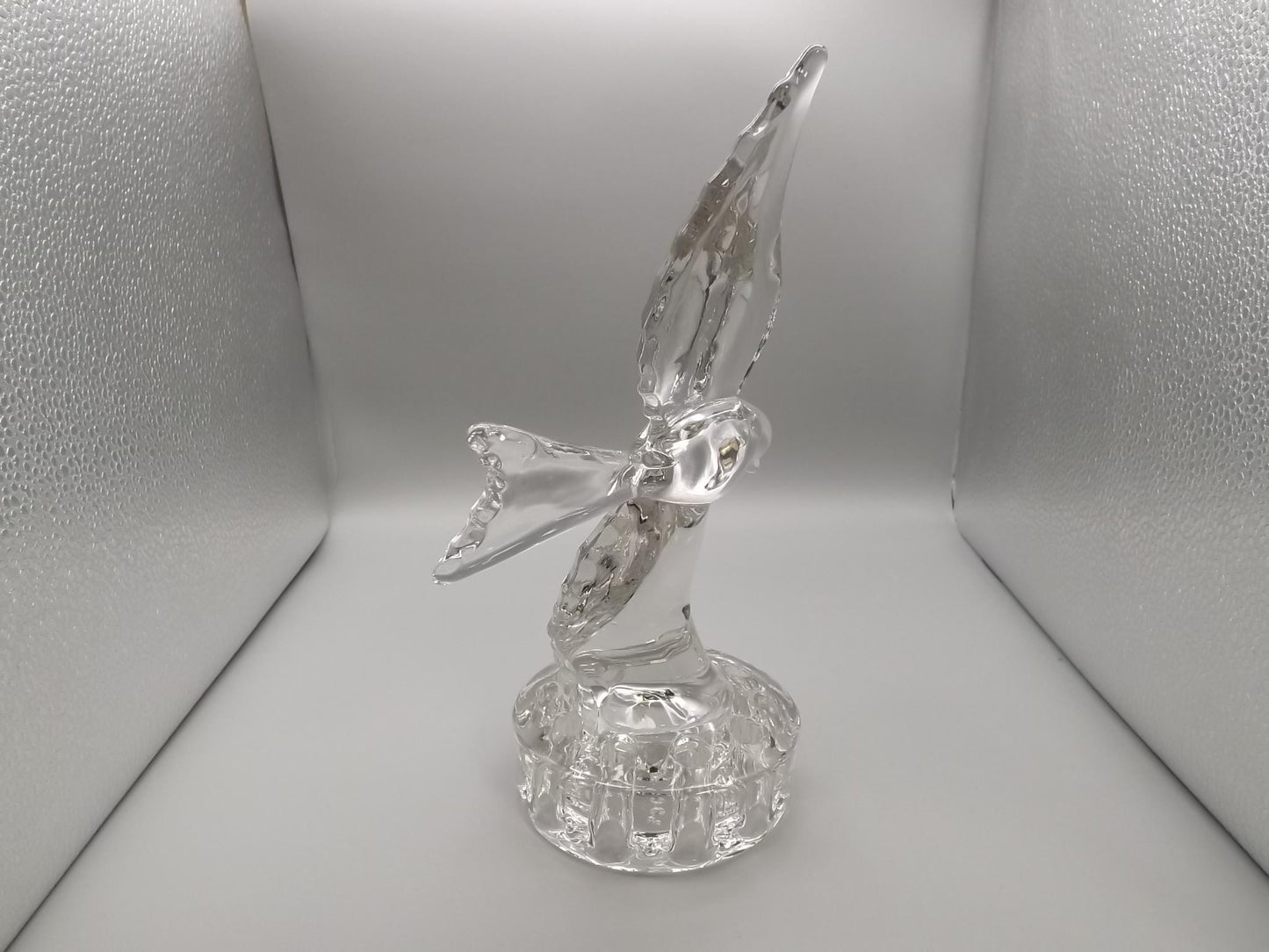 Vintage Cambridge Glass Bird Flower Frog: 1940s Floral Centerpiece