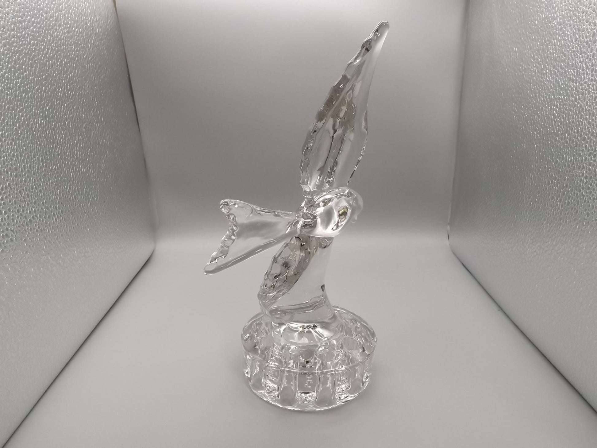 Vintage Cambridge Glass Bird Flower Frog: 1940s Floral Centerpiece