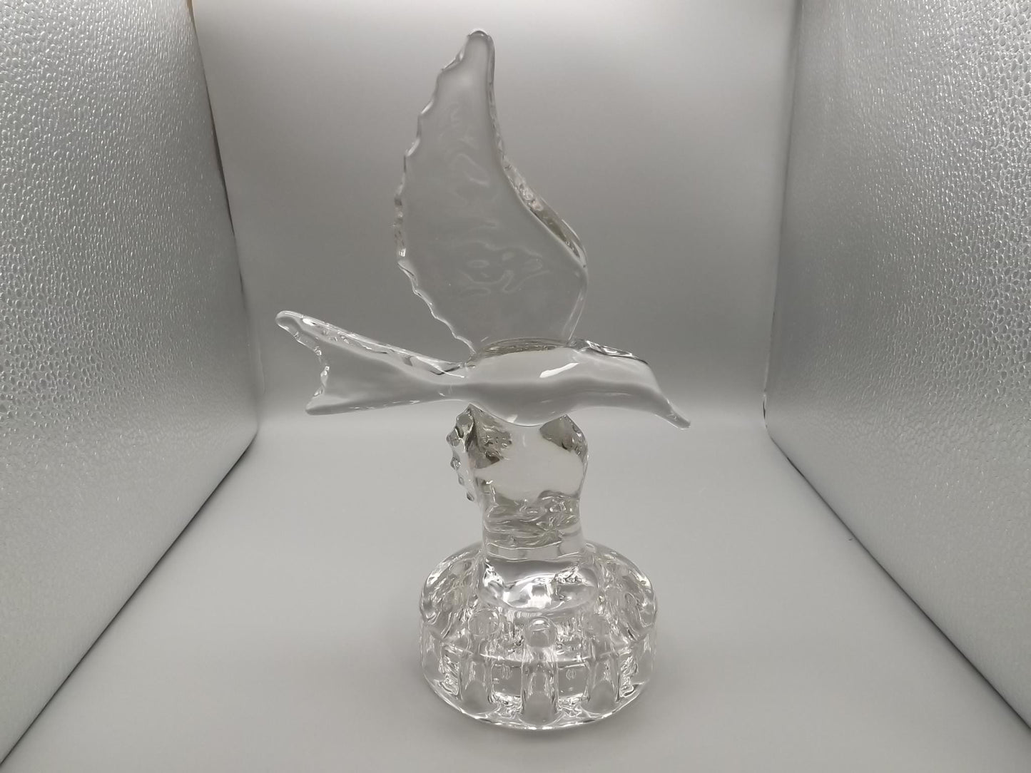 Vintage Cambridge Glass Bird Flower Frog: 1940s Floral Centerpiece