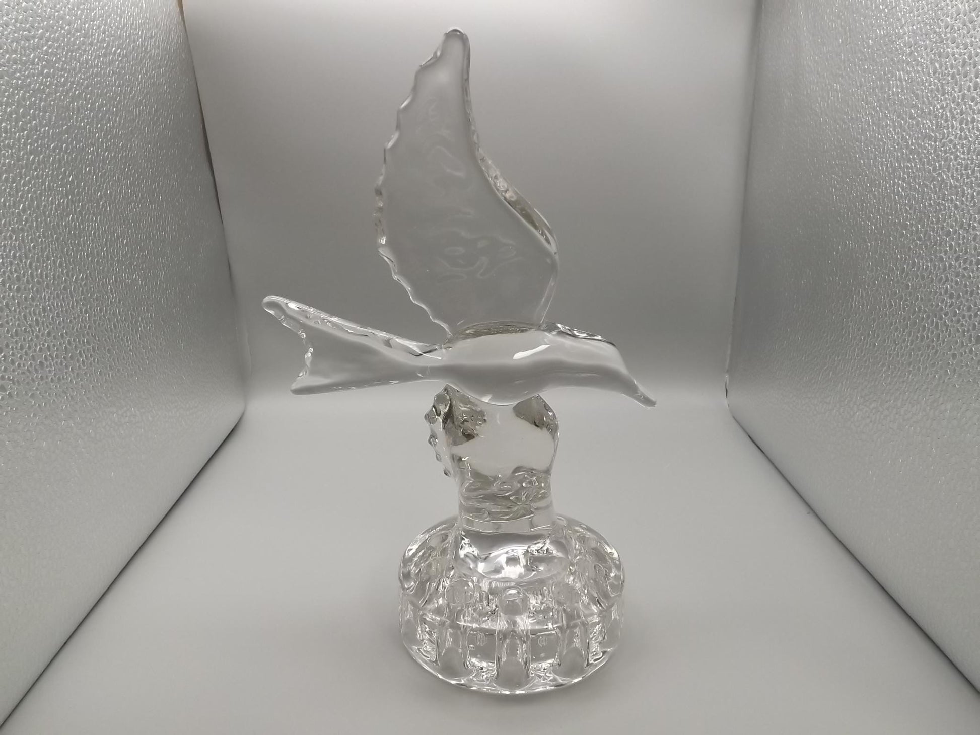 Vintage Cambridge Glass Bird Flower Frog: 1940s Floral Centerpiece