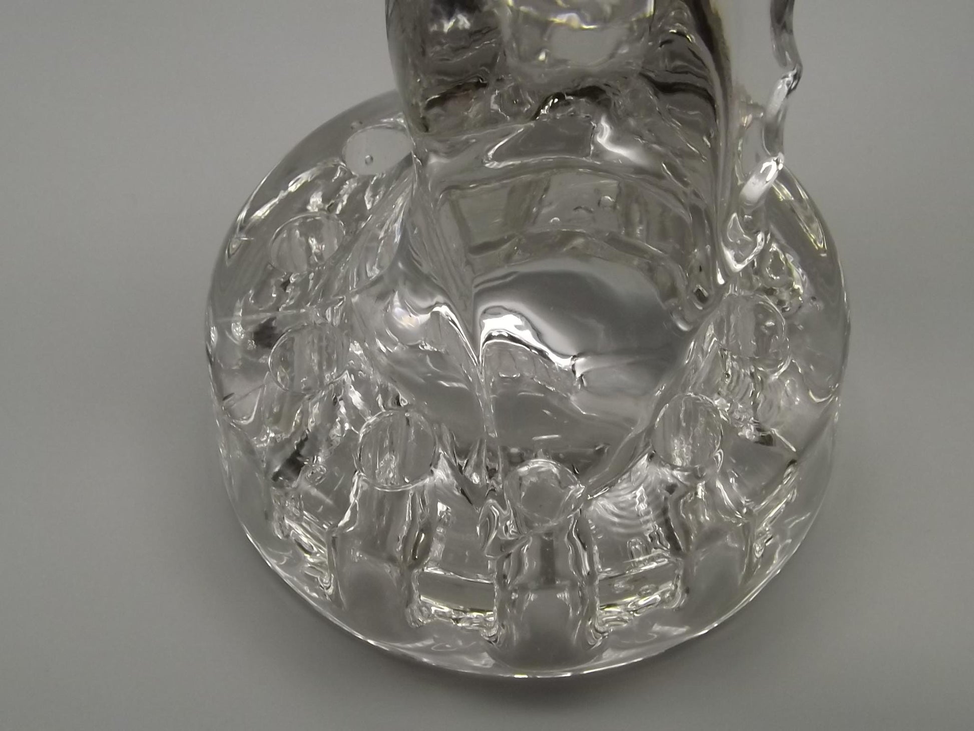 Vintage Cambridge Glass Bird Flower Frog: 1940s Floral Centerpiece