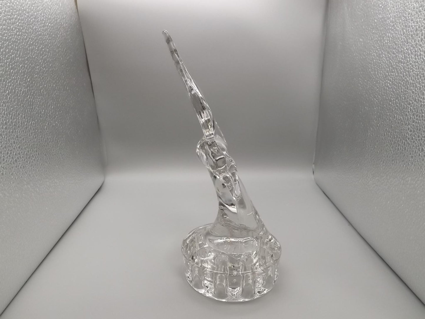 Vintage Cambridge Glass Bird Flower Frog: 1940s Floral Centerpiece