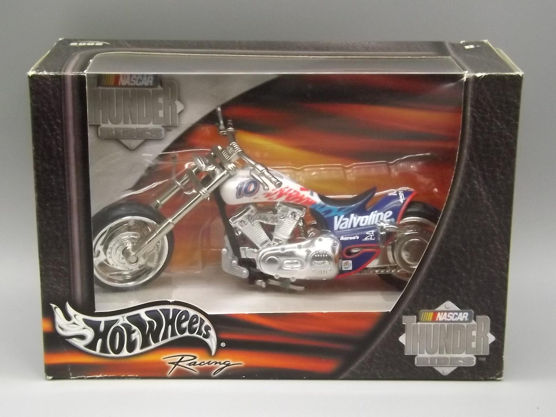 Vintage 2002 Hot Wheels Valvoline Motorcycle - Thunder Rides #10, Unopened Box