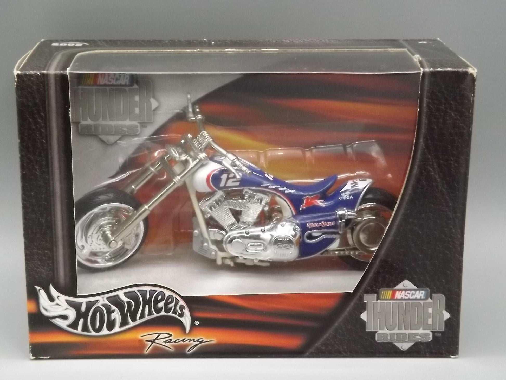 Vintage 2002 Hot Wheels Mobil 1 Motorcycle Model: Unopened Box