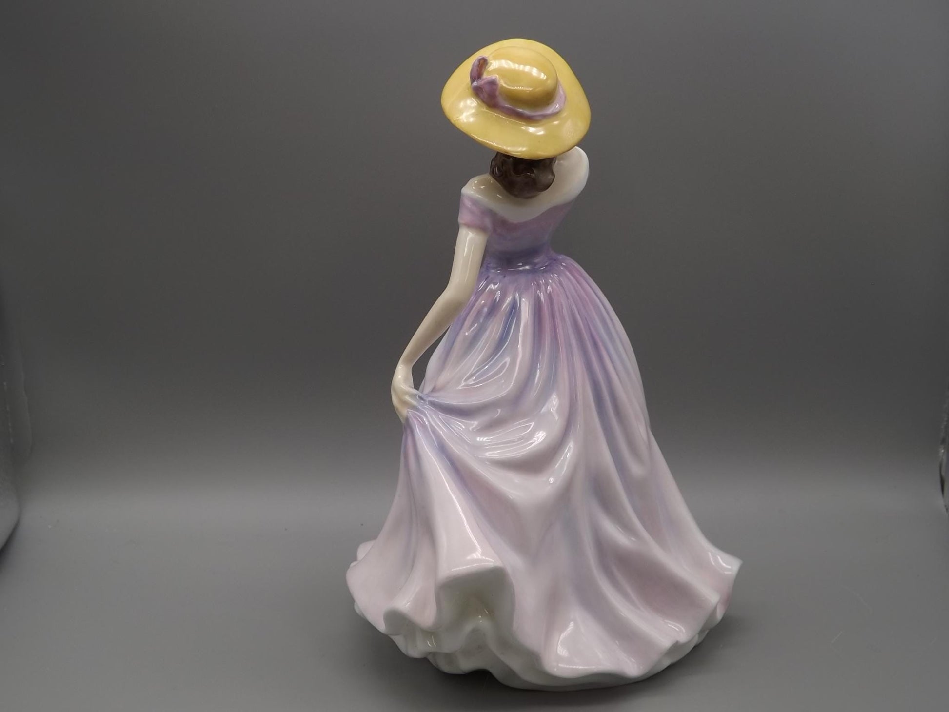 Vintage Royal Doulton Figurine "Beth" HN 4156: Signed Michael Doulton, Purple Gown