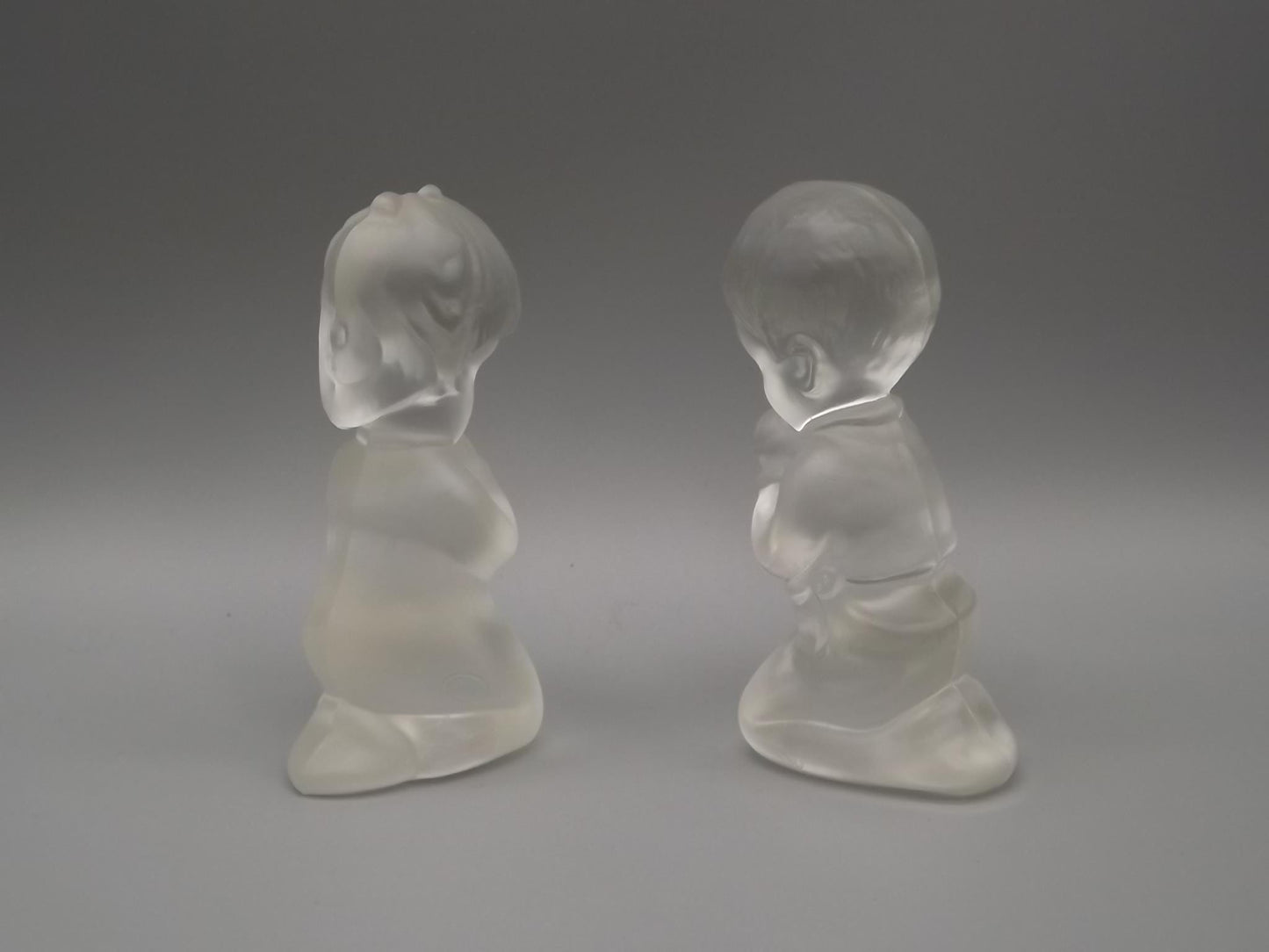 Vintage Fenton Glass Figurines: Praying Boy and Girl