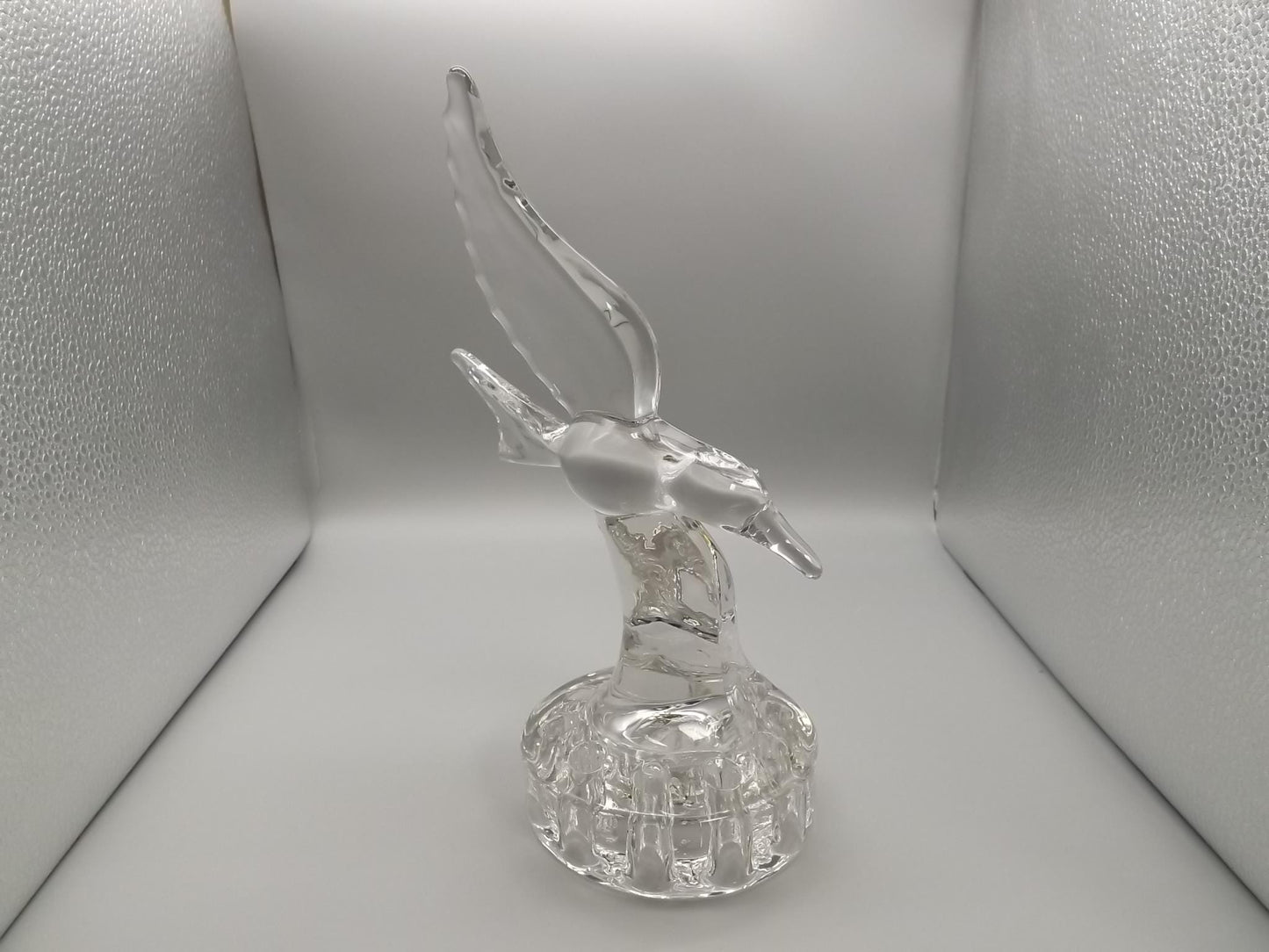 Vintage Cambridge Glass Bird Flower Frog: 1940s Floral Centerpiece