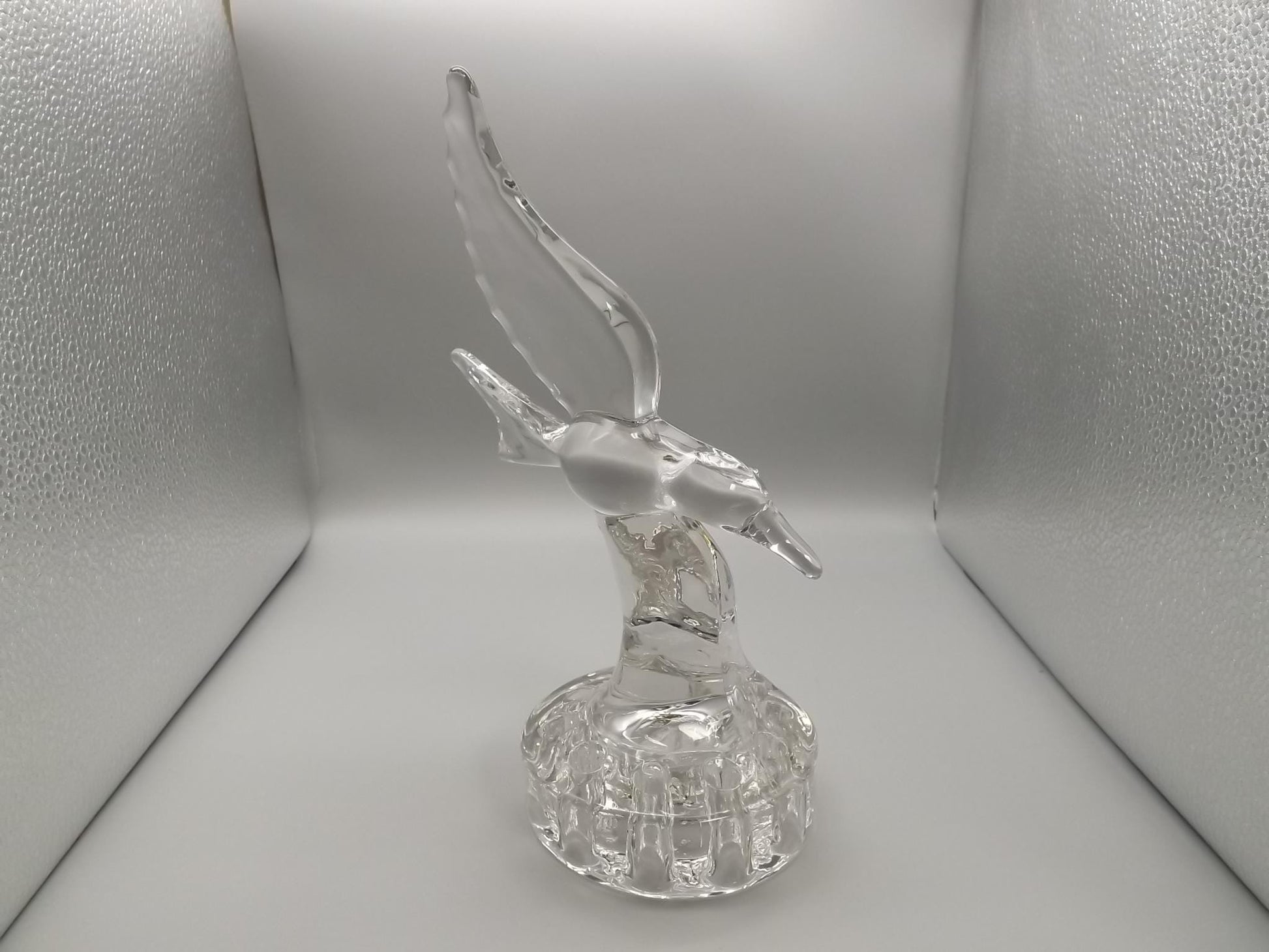 Vintage Cambridge Glass Bird Flower Frog: 1940s Floral Centerpiece