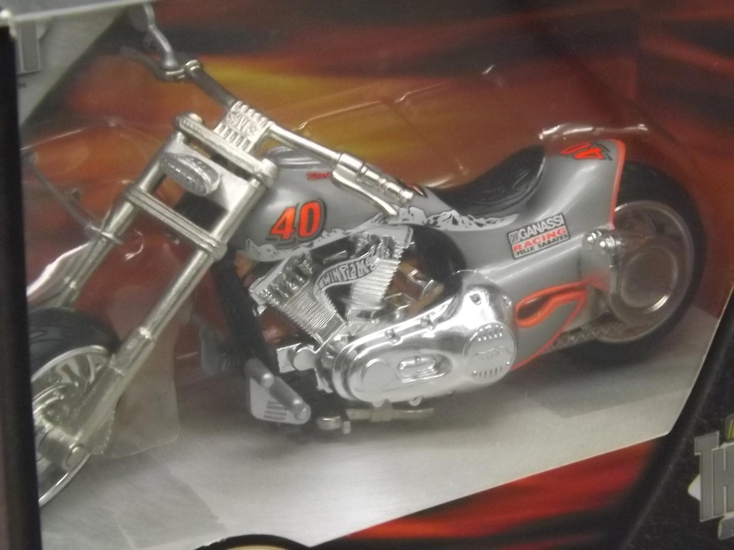 Vintage 2002 Hot Wheels Sterling Martin Motorcycle - Valvoline #40, New in Box