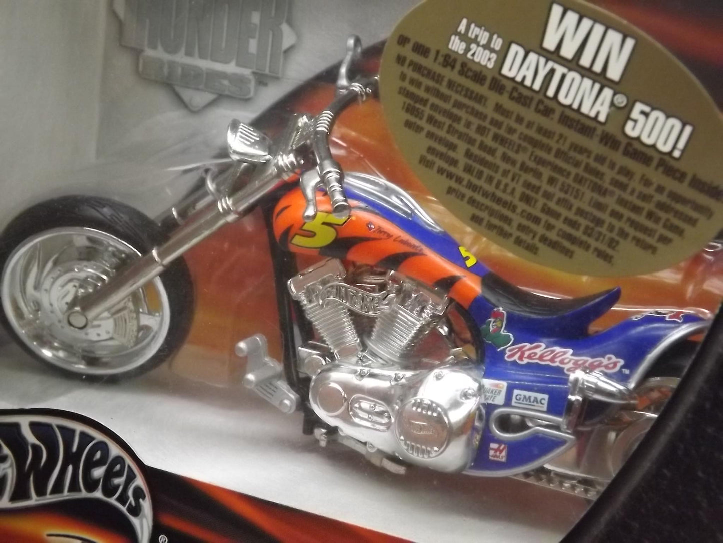 Vintage 2002 Hot Wheels Valvoline Motorcycle Model: Unopened Box