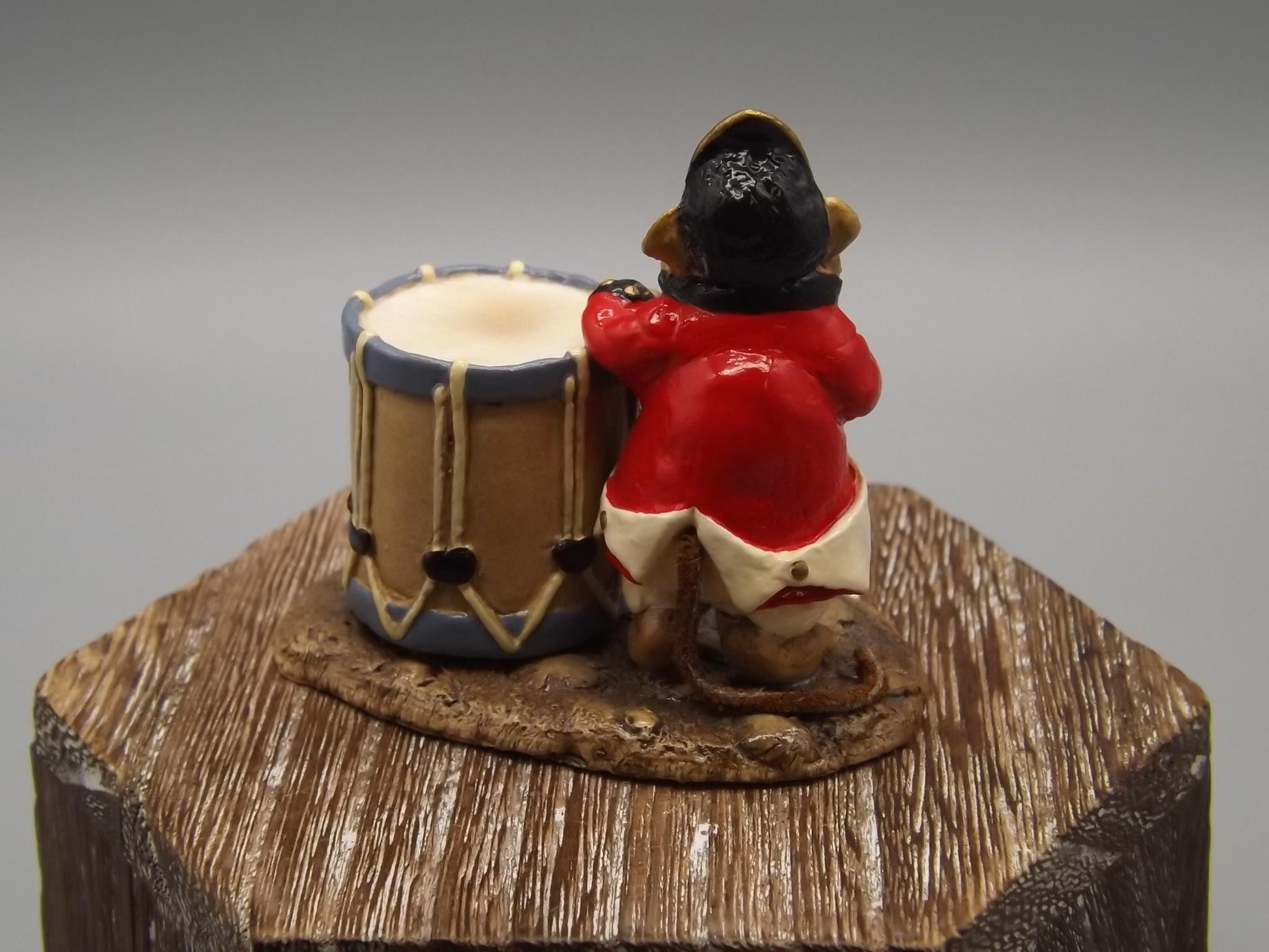 Vintage Wee Forest Folk Mouse Figurine: "Red Coat Mouse" 1981 MM-11