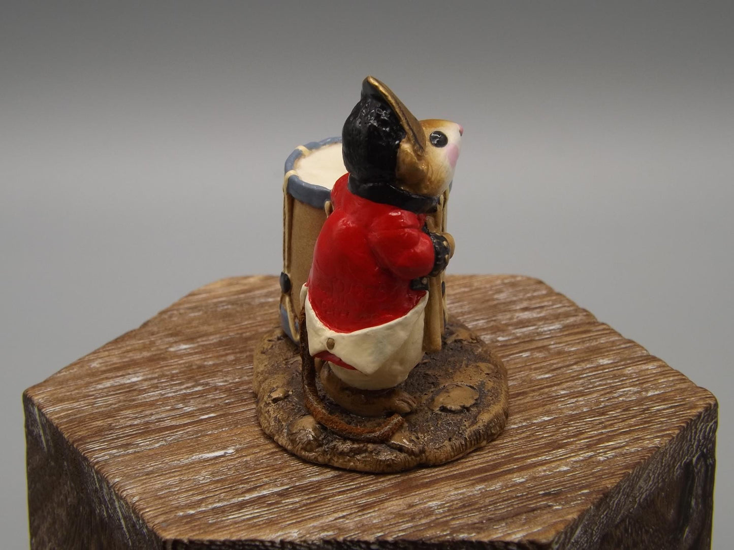 Vintage Wee Forest Folk Mouse Figurine: "Red Coat Mouse" 1981 MM-11