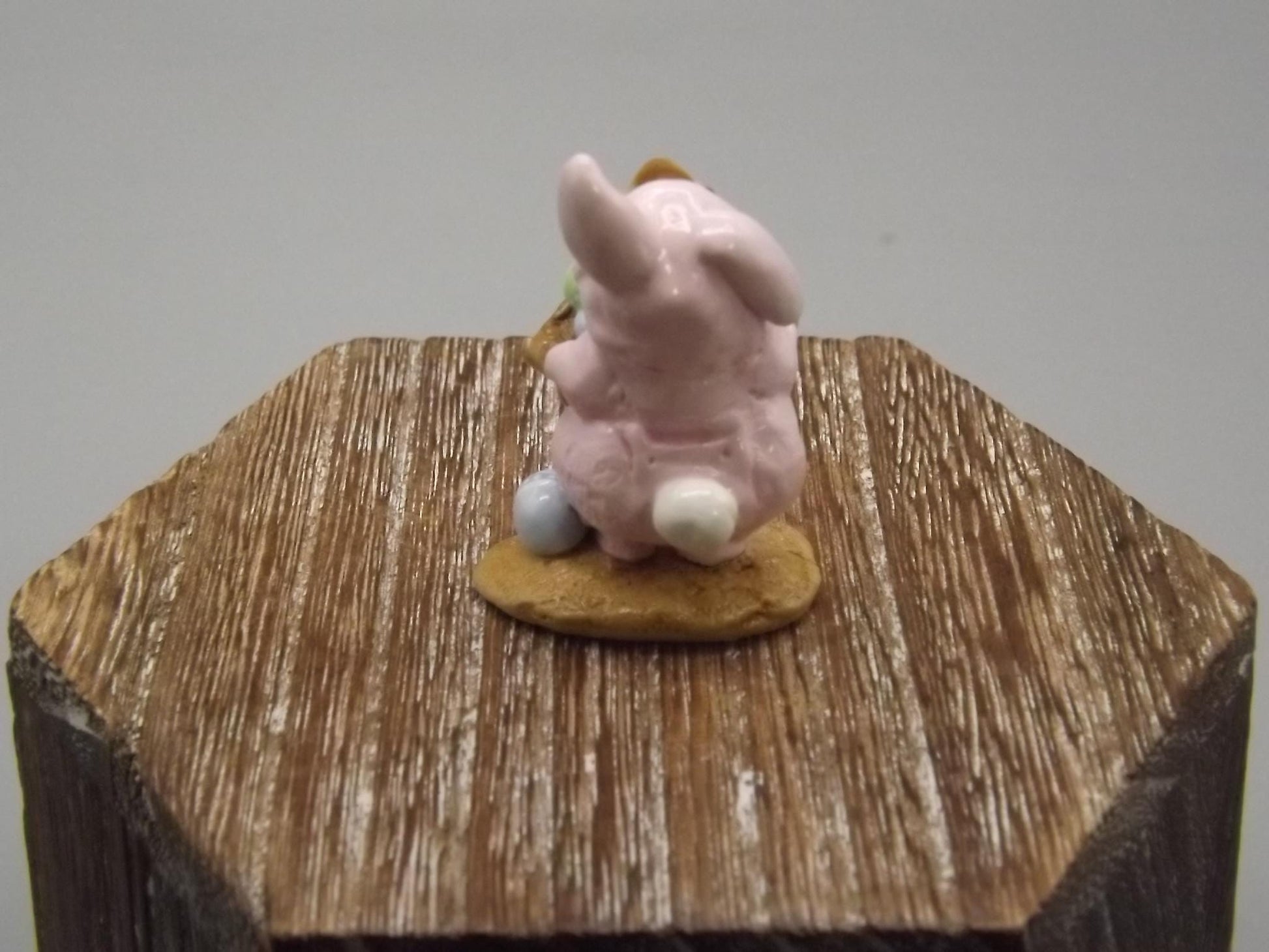 Vintage Wee Forest Folk Mouse: Easter Bunny Costume, Hand Painted Miniature