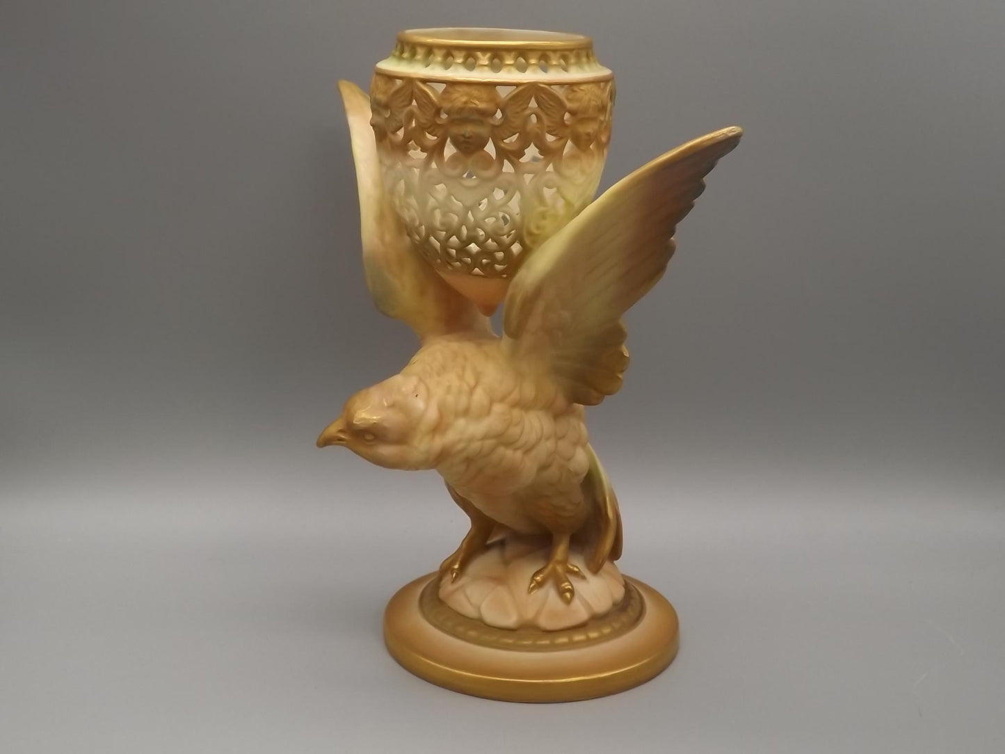 Vintage 1923 Royal Worcester Eagle Figurine: G11 Potpourri, No Lid
