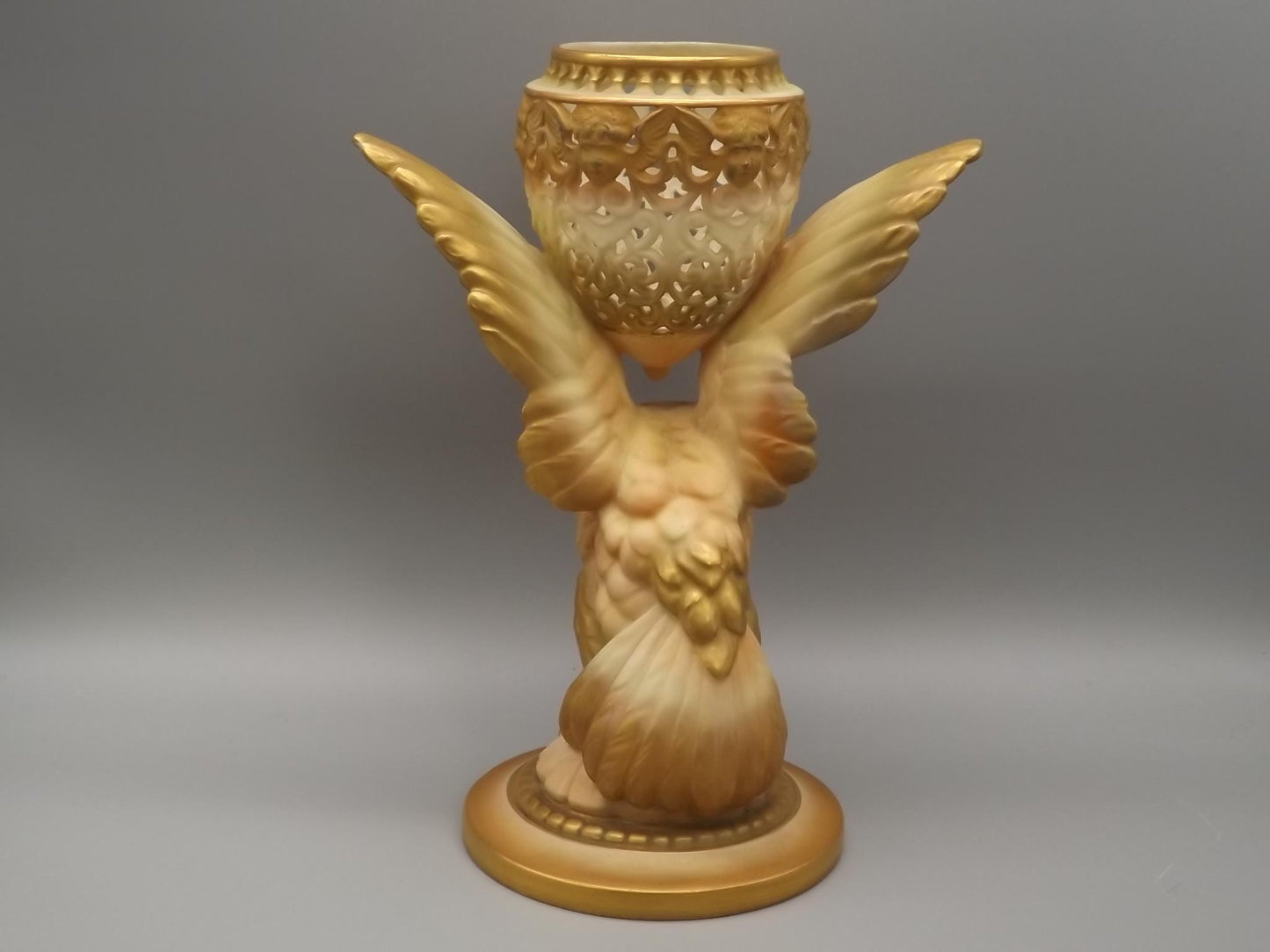 Vintage 1923 Royal Worcester Eagle Figurine: G11 Potpourri, No Lid