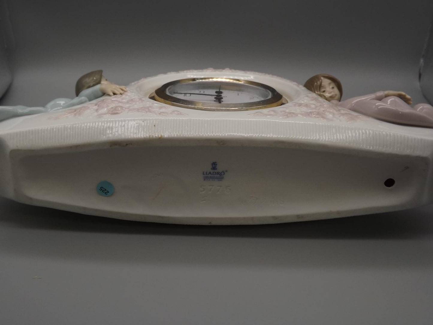 Vintage Lladro Two Sisters Clock #5776 (1991) with Original Box