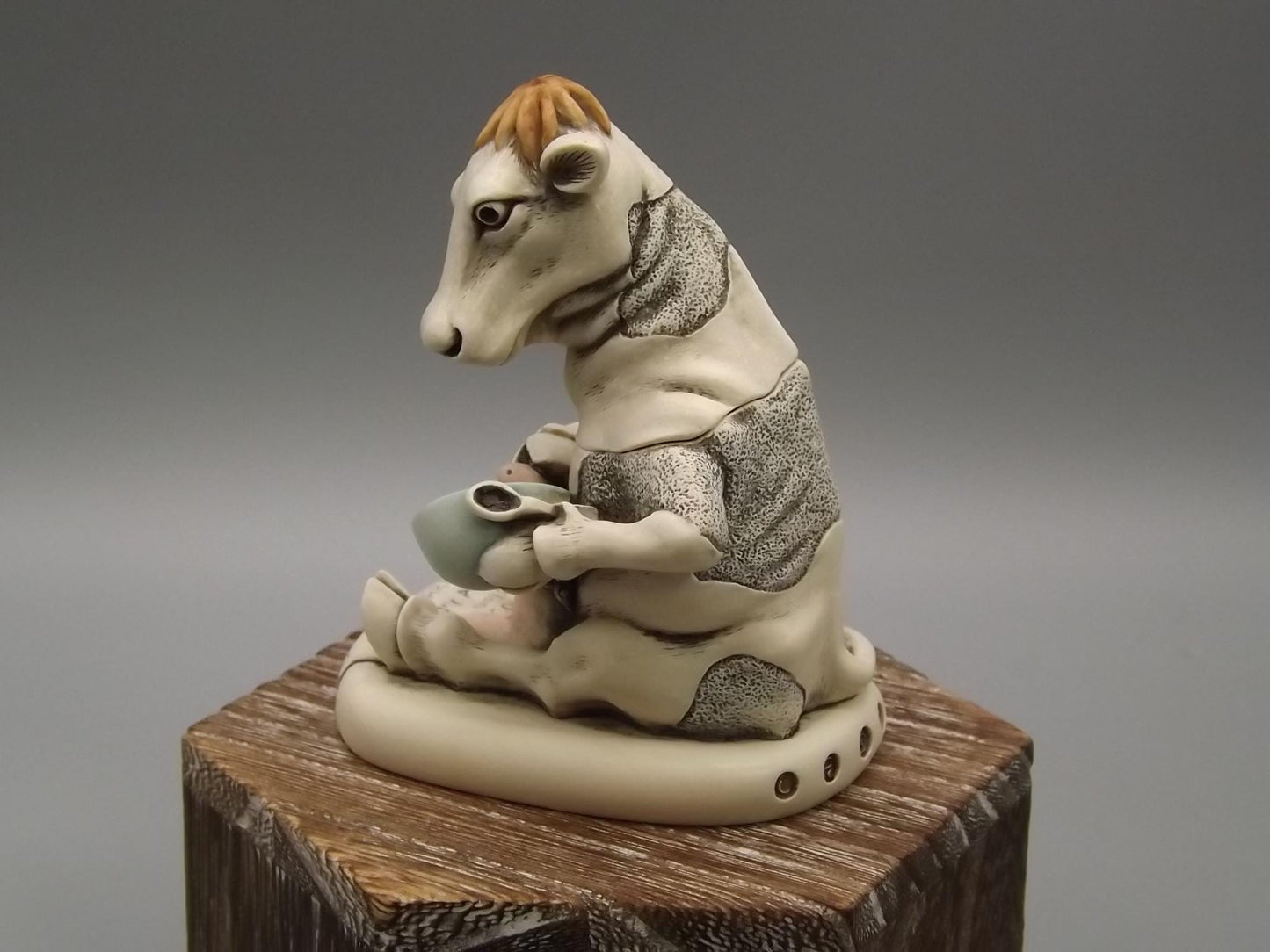 Vintage Harmony Kingdom "Got Milk" Figurine: Limited Edition Collectible with COA