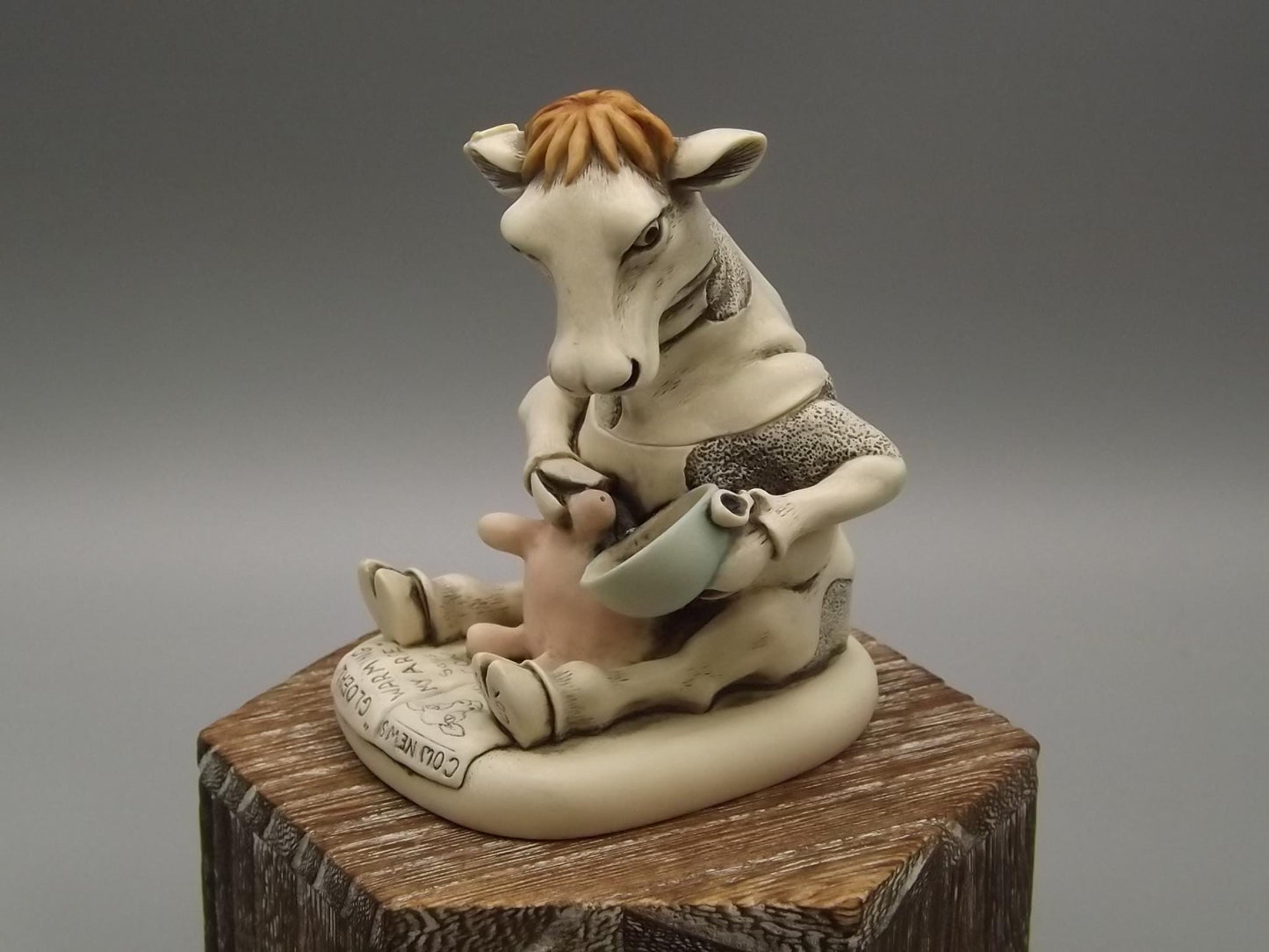 Vintage Harmony Kingdom "Got Milk" Figurine: Limited Edition Collectible with COA