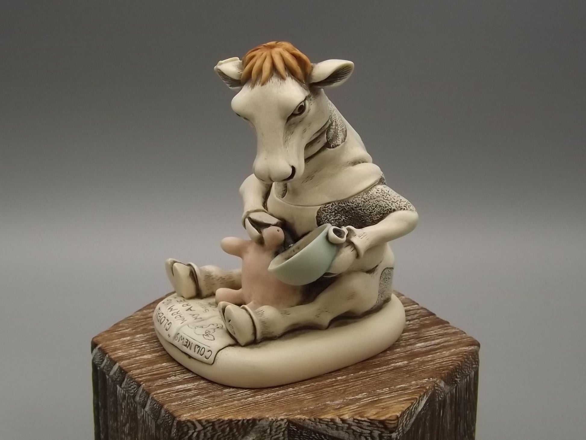 Vintage Harmony Kingdom "Got Milk" Figurine: Limited Edition Collectible with COA