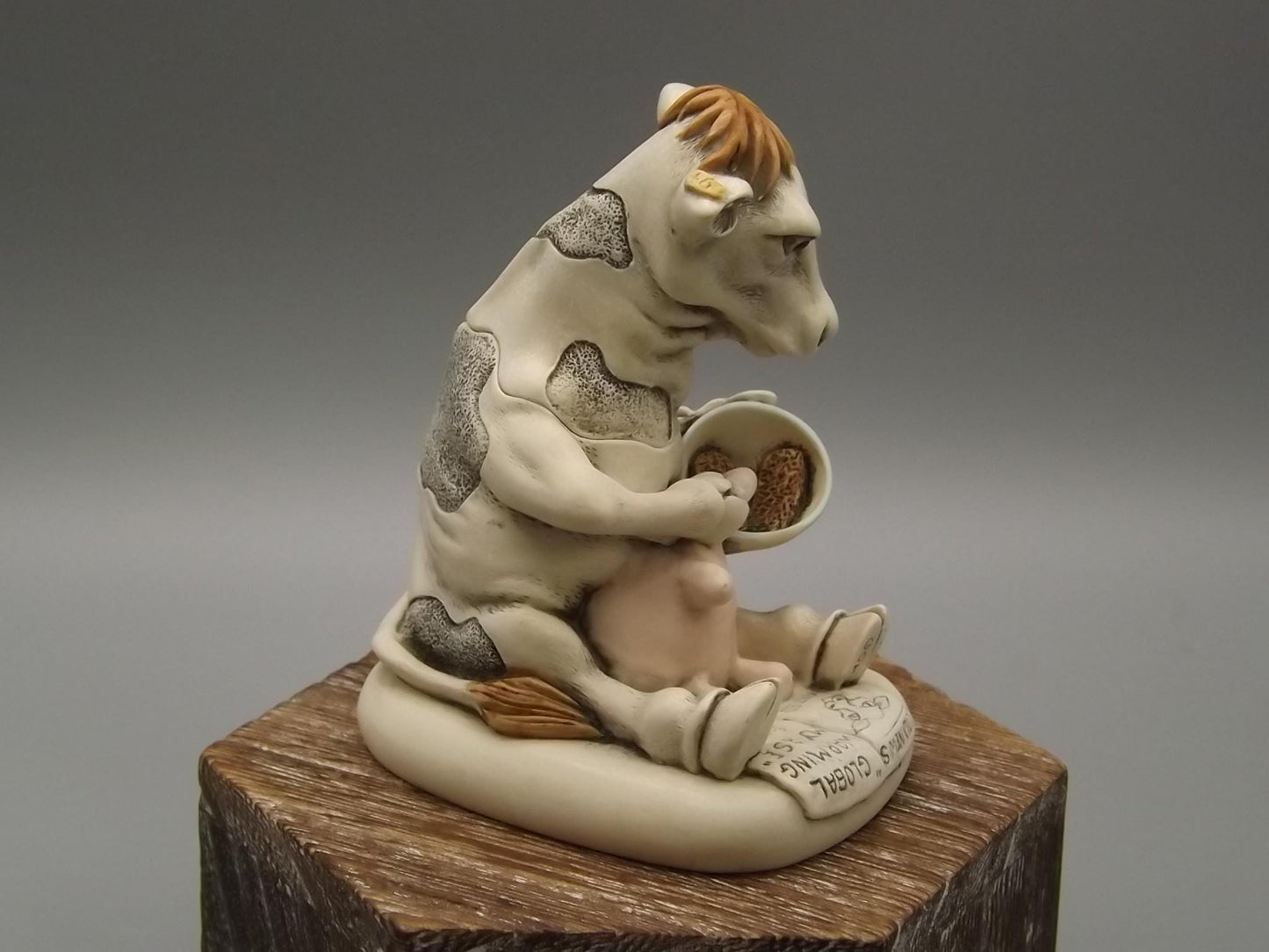 Vintage Harmony Kingdom "Got Milk" Figurine: Limited Edition Collectible with COA