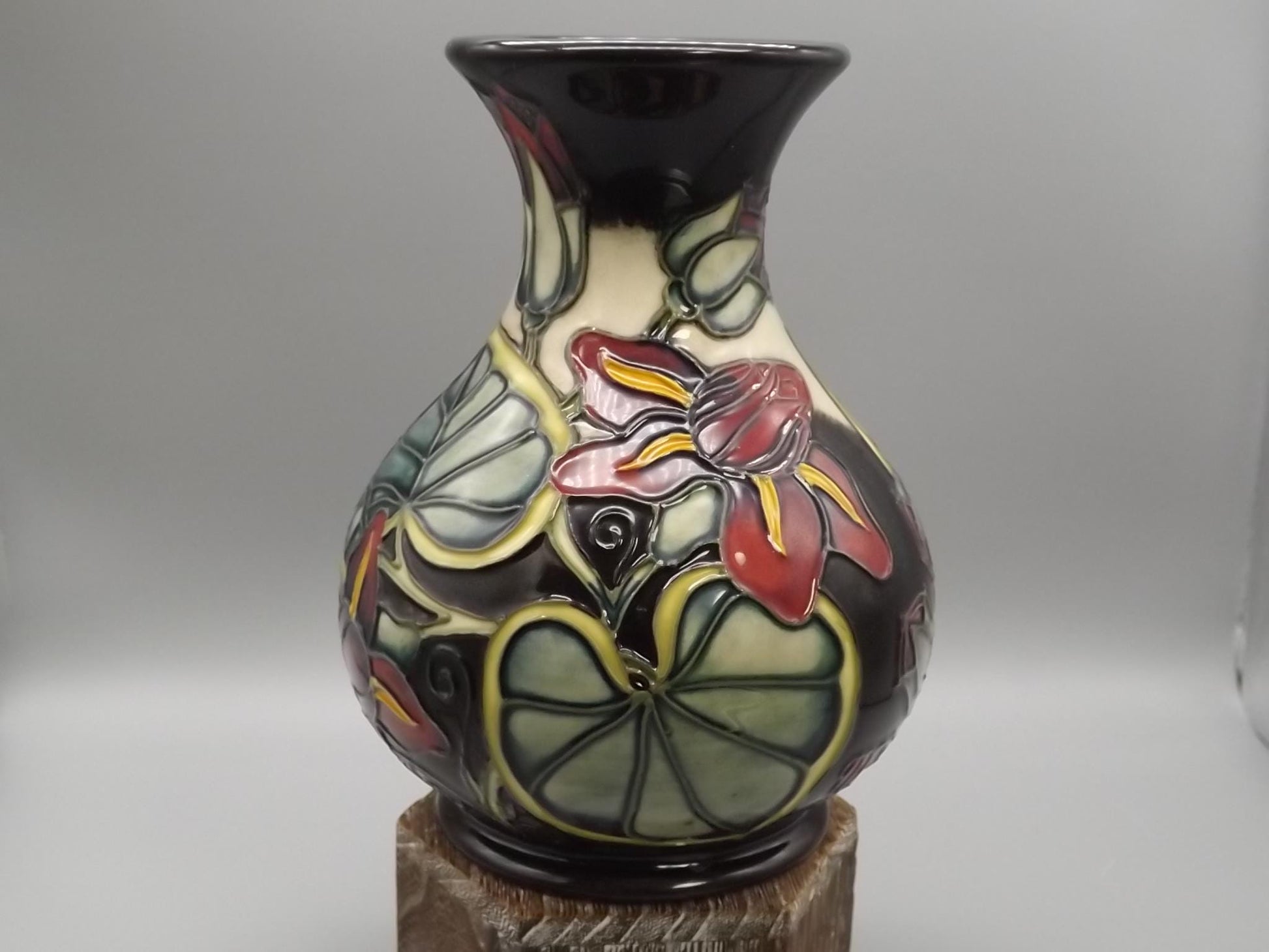 Moorcroft Pottery Palmata Vase: Shirley Hayes Design, 2000