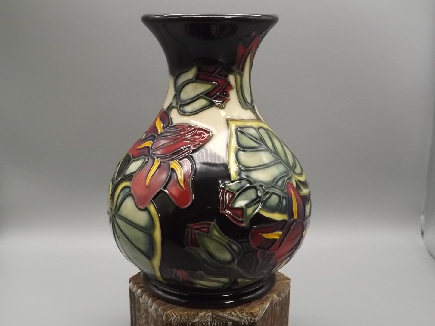 Moorcroft Pottery Palmata Vase: Shirley Hayes Design, 2000