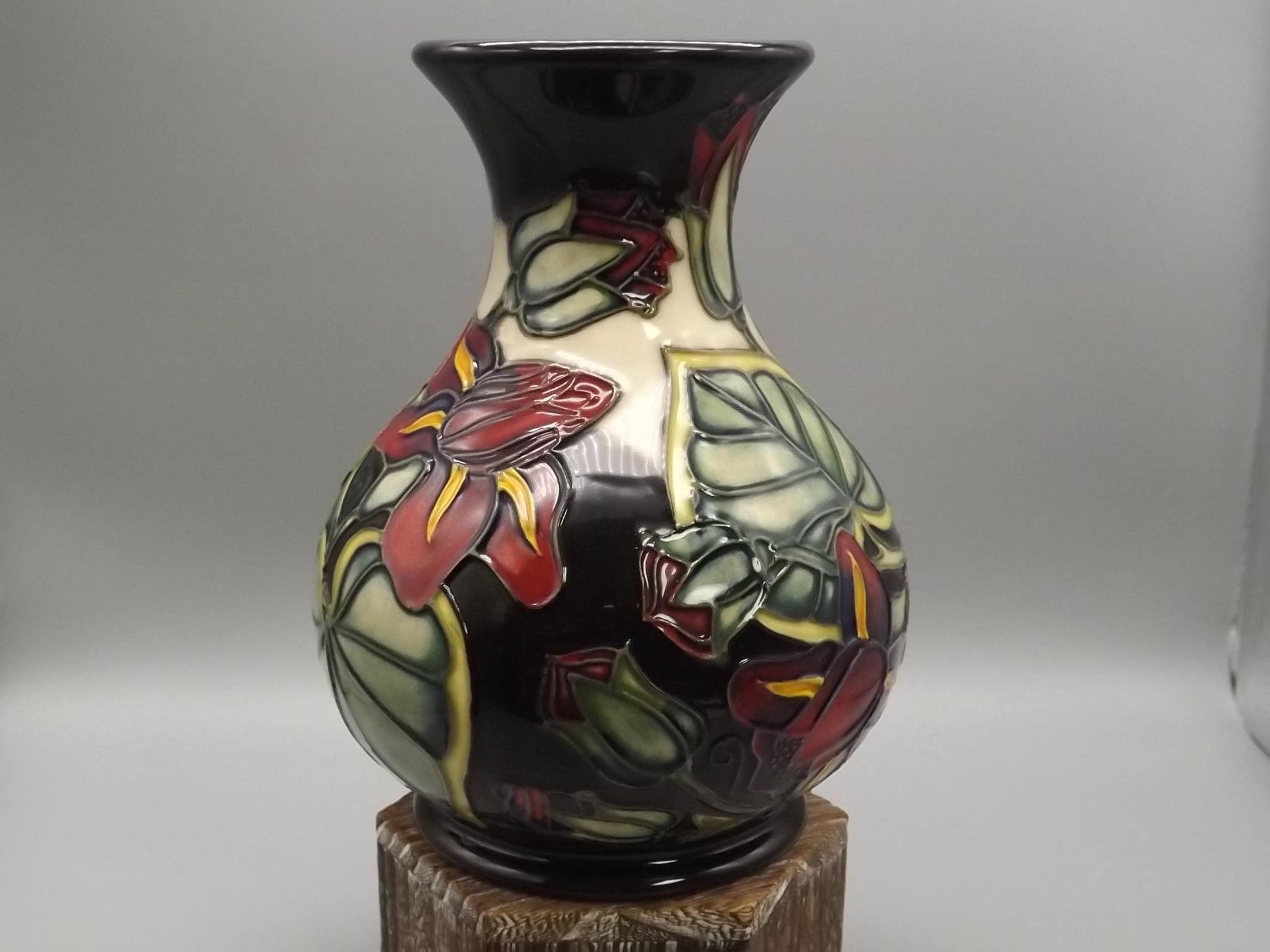 Moorcroft Pottery Palmata Vase: Shirley Hayes Design, 2000