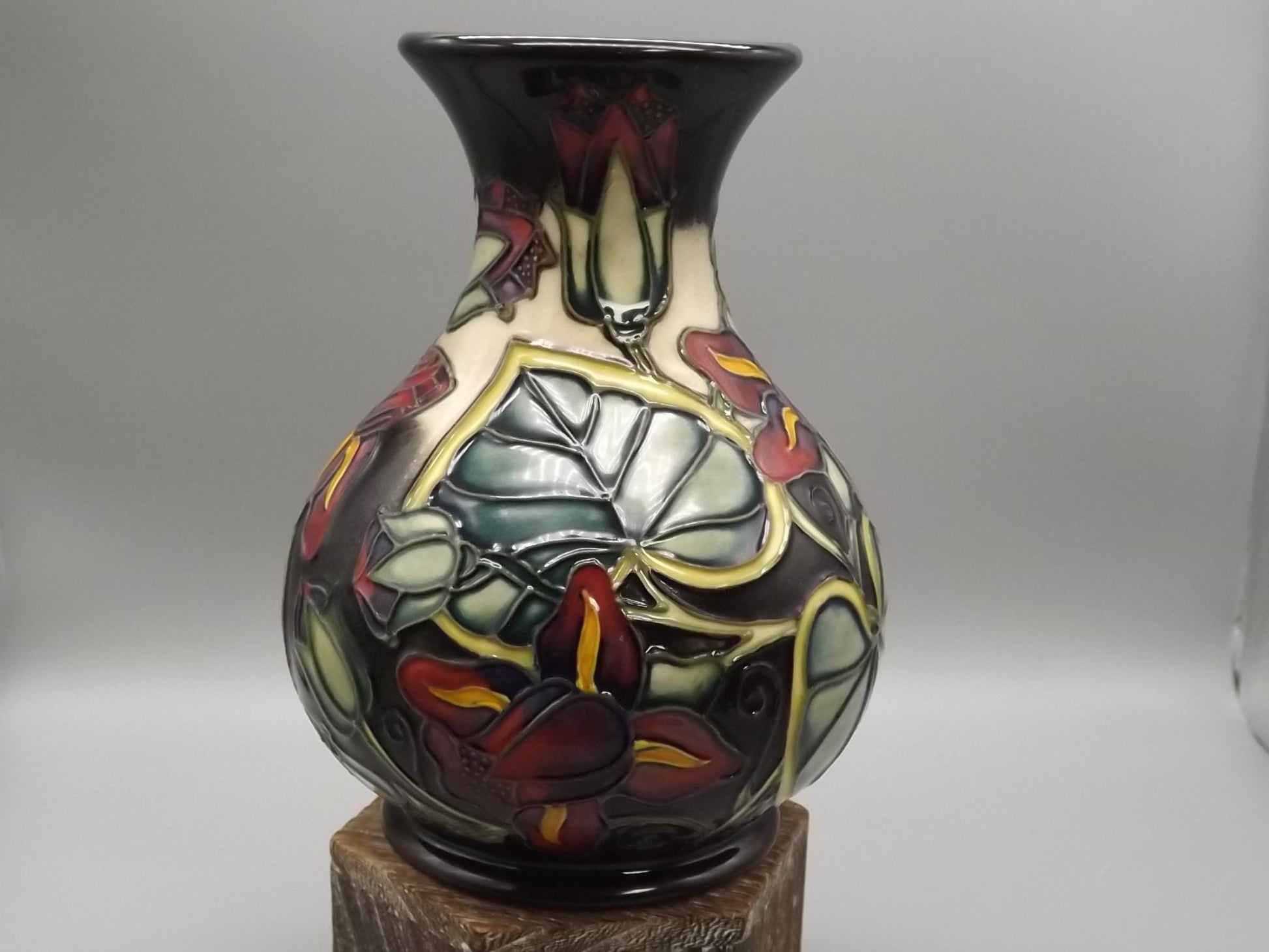 Moorcroft Pottery Palmata Vase: Shirley Hayes Design, 2000