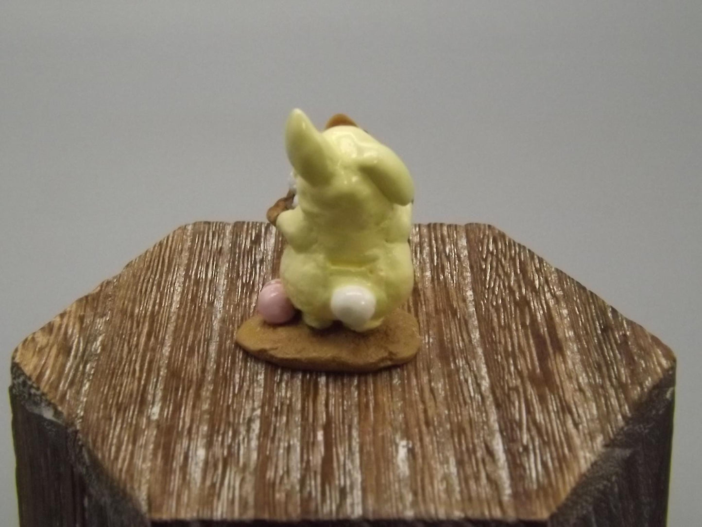 Vintage Wee Forest Folk Mouse: Easter Bunny Costume, Hand Painted Miniature