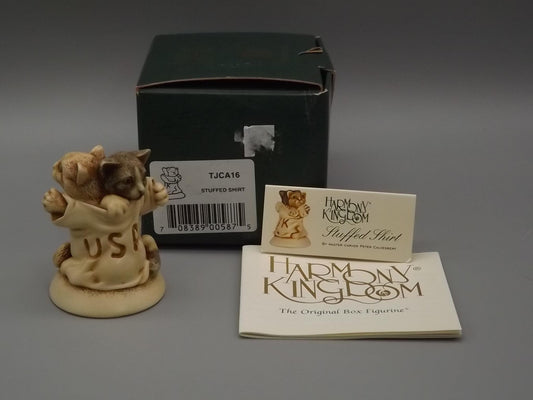 Harmony Kingdom Stuffed Shirt: Cats in UK/USA Tee, Box & COA