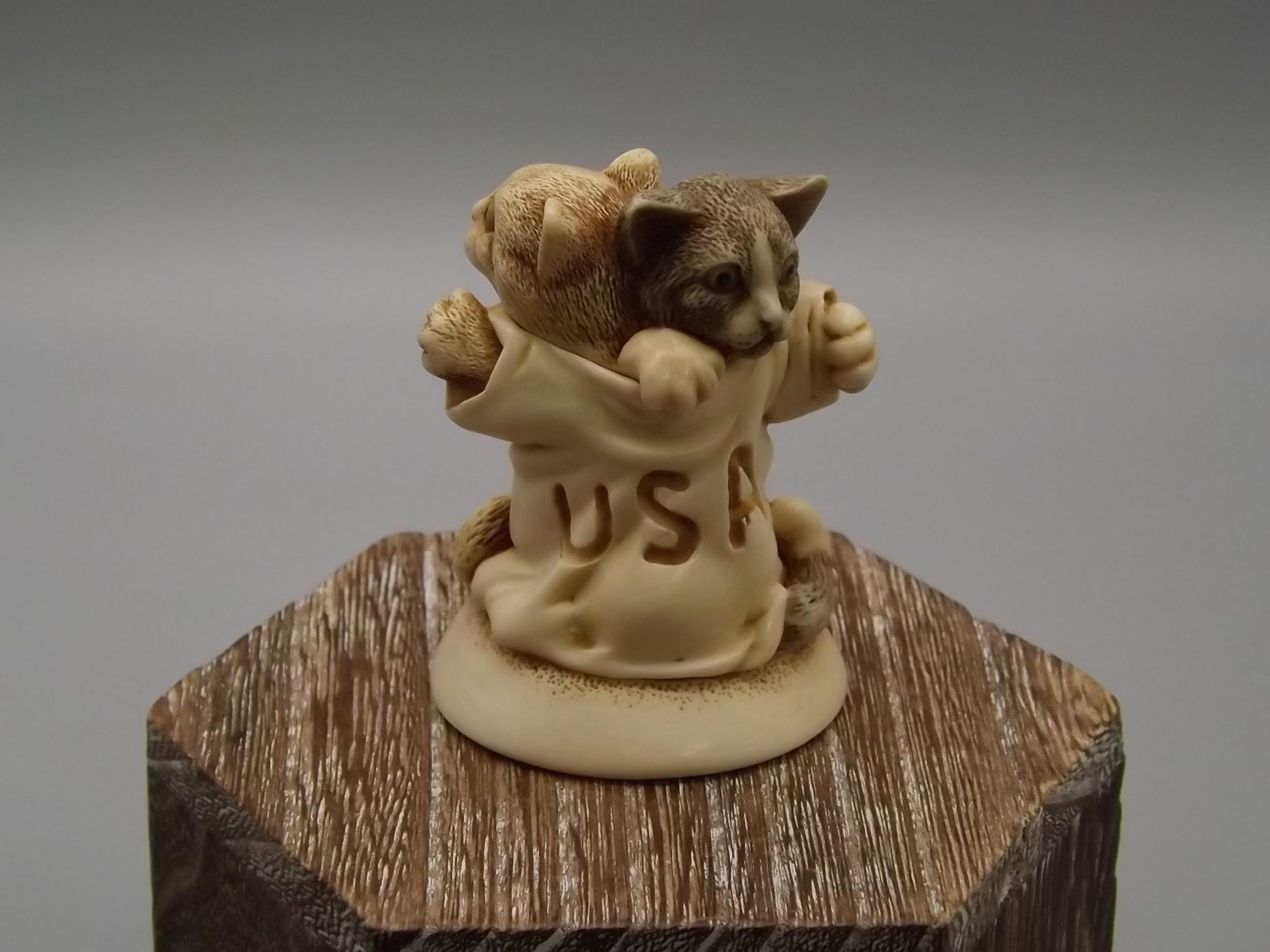 Harmony Kingdom Stuffed Shirt: Cats in UK/USA Tee, Box & COA