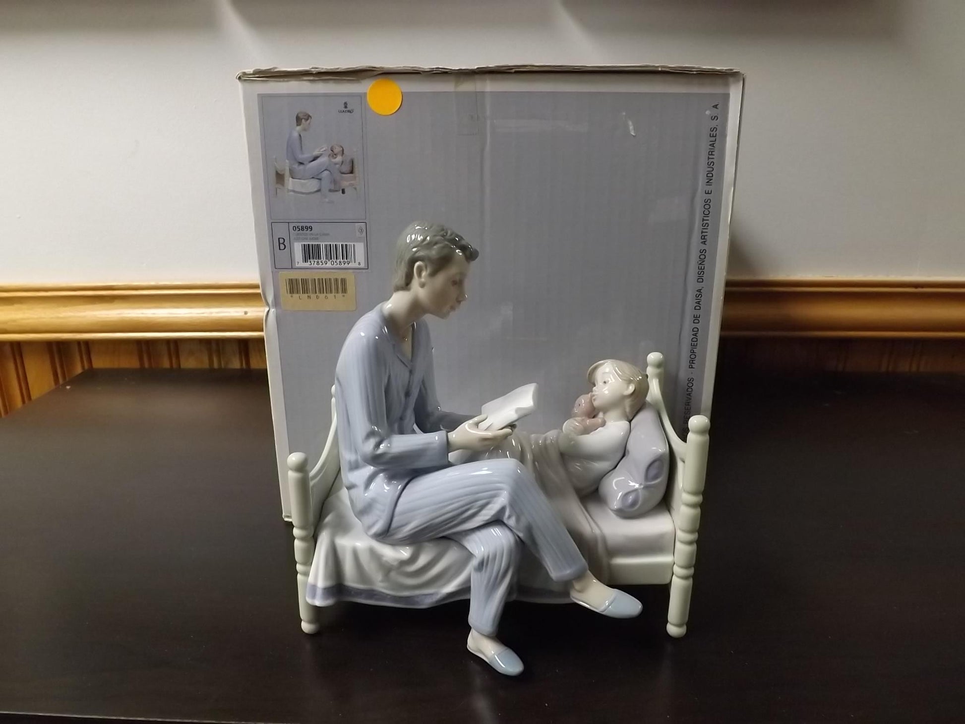 Vintage Lladro Figurine: "Just One More" Father & Daughter, Artist Signed, with Box