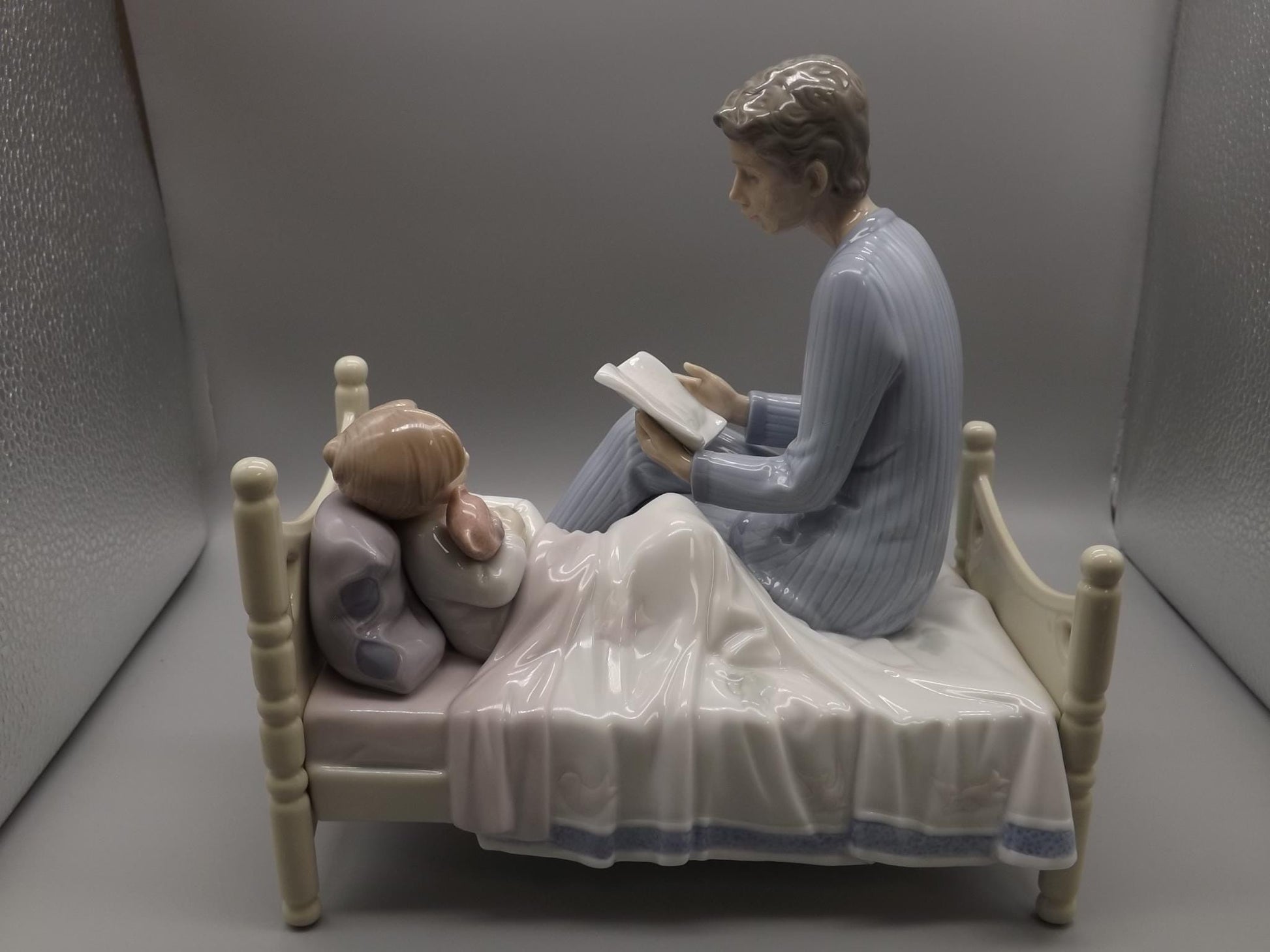 Vintage Lladro Figurine: "Just One More" Father & Daughter, Artist Signed, with Box