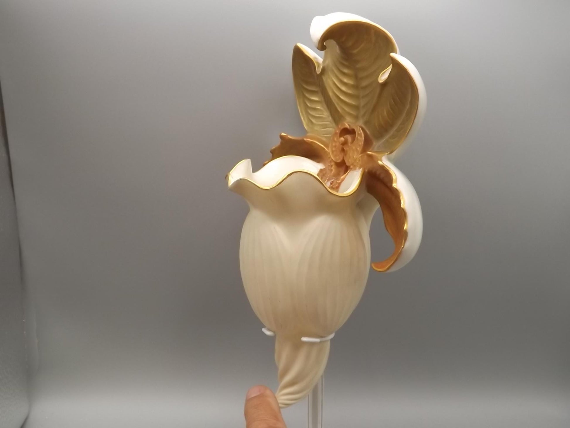 Vintage 1886 Royal Worcester Wall Pocket in excellent condition. An absolutely incredible piece. The date is verified by the markings.