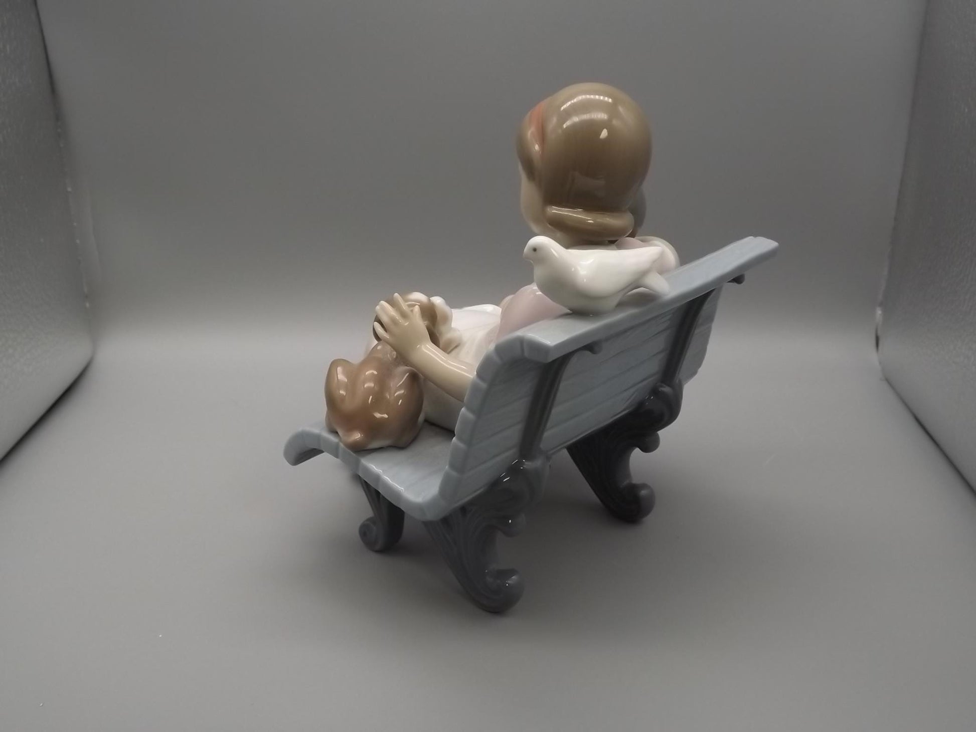 Vintage Lladro Figurine: "Surrounded by Love" #6446, Children and Dog, Artist Signed