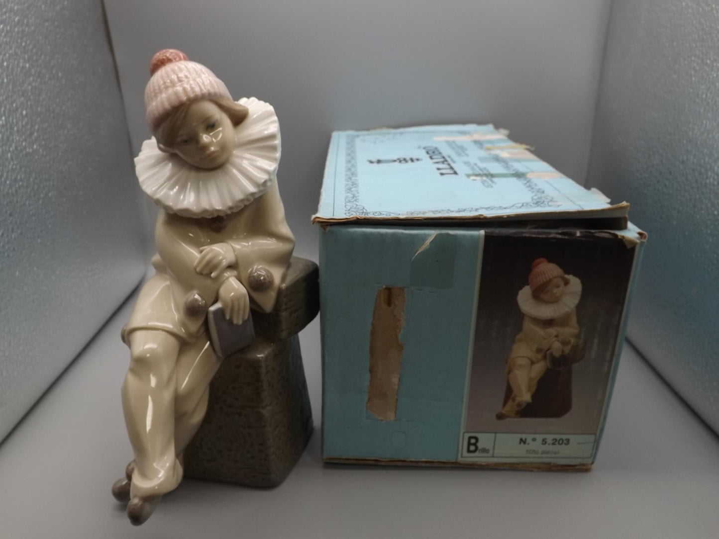 Vintage Lladro "Little Jester" Figurine #5203 - 1984 with Original Box