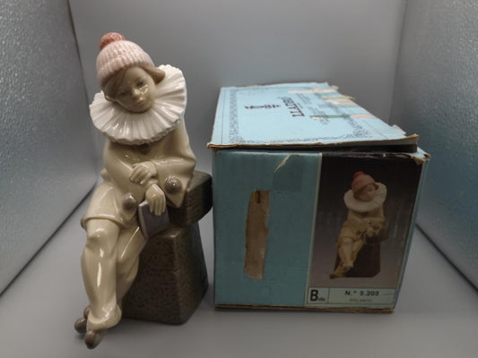 Vintage Lladro "Little Jester" Figurine #5203 - 1984 with Original Box