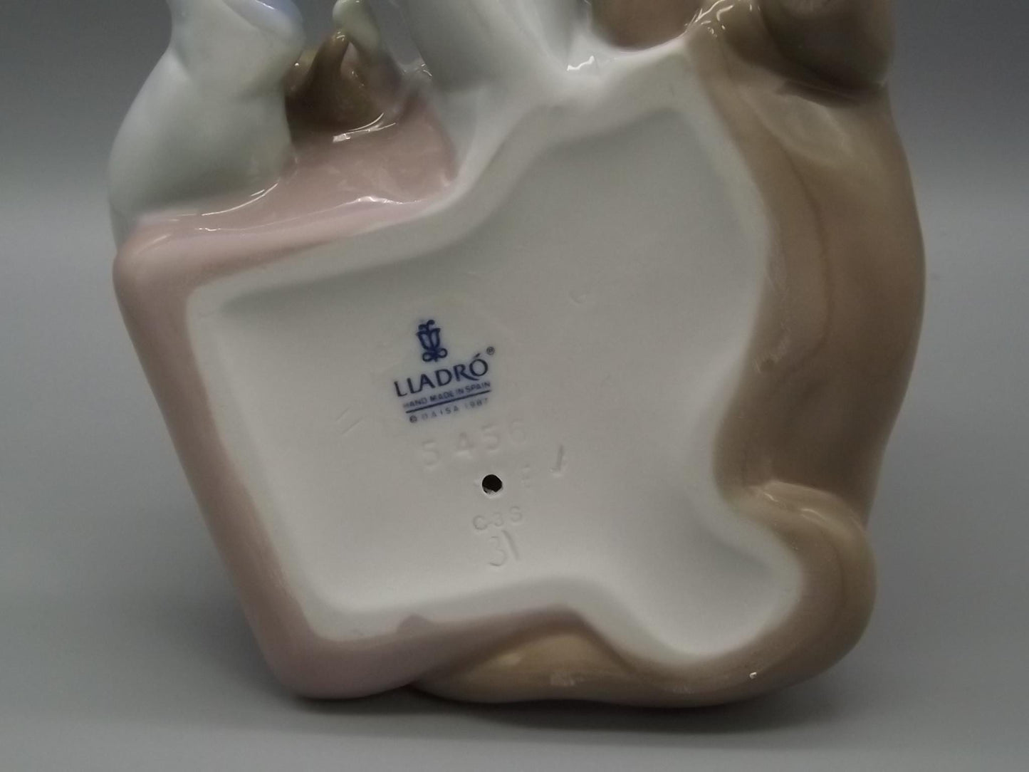 Vintage Lladro "New Playmates" Figurine: Boy with Puppies, #5456 (1988, with Box)