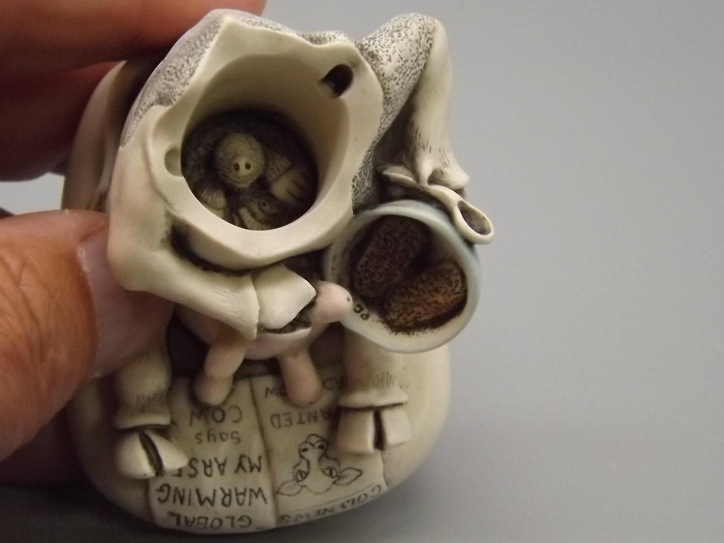 Vintage Harmony Kingdom "Got Milk" Figurine: Limited Edition Collectible with COA