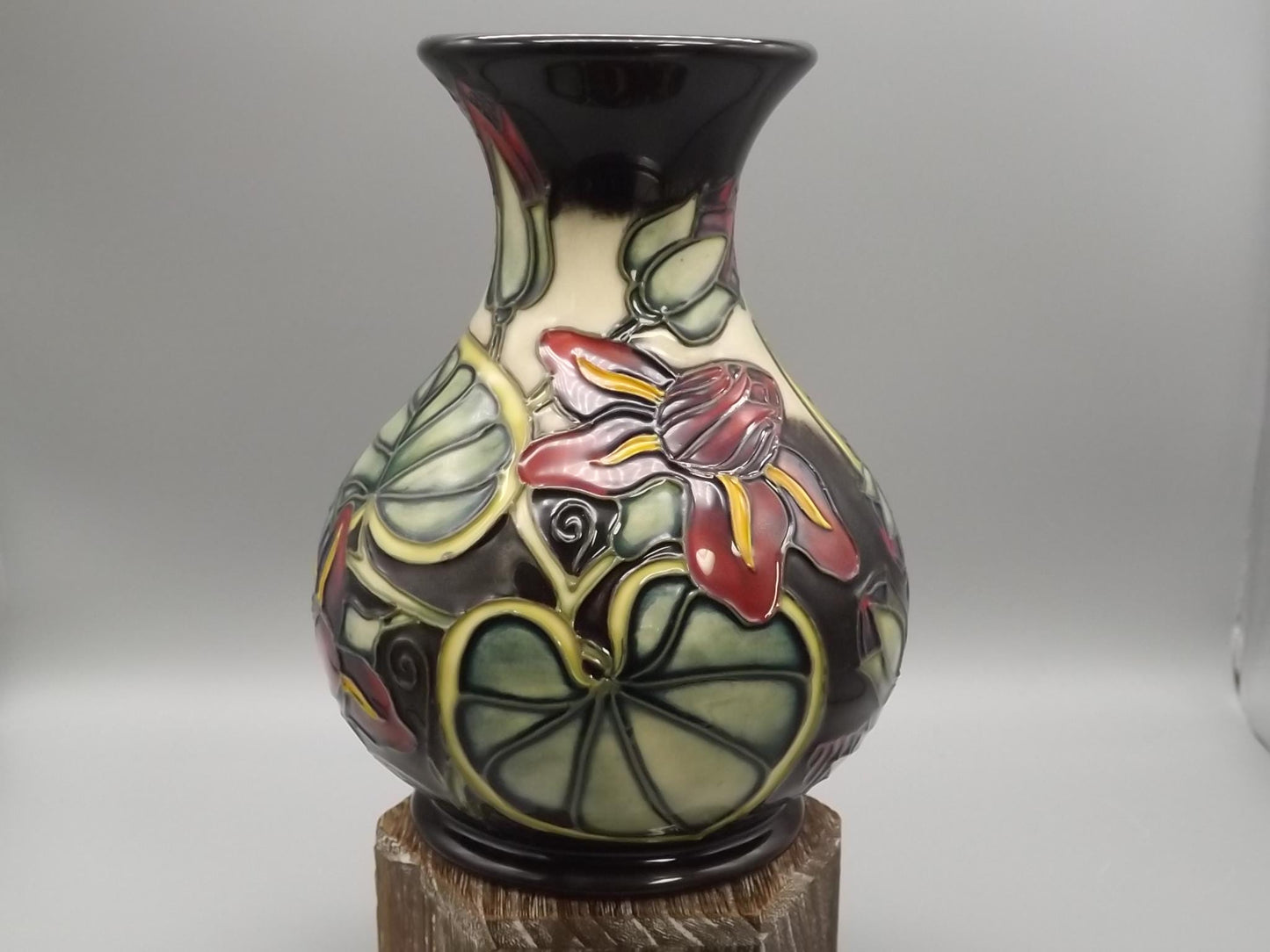 Moorcroft Pottery Palmata Vase: Shirley Hayes Design, 2000
