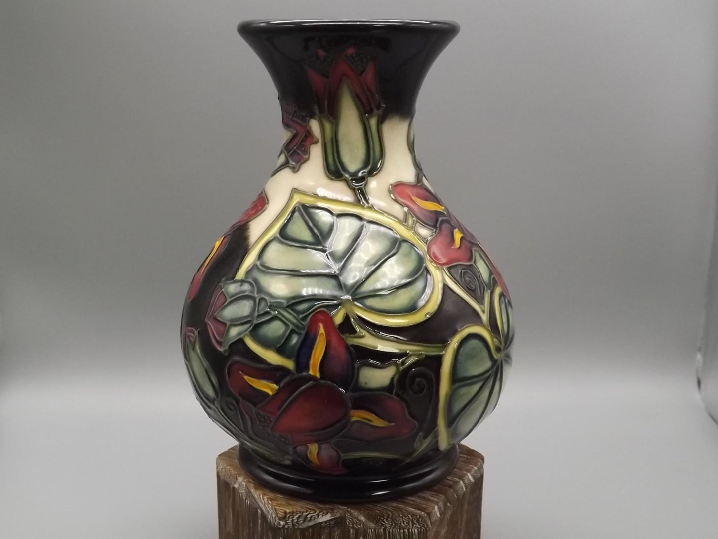 Moorcroft Pottery Palmata Vase: Shirley Hayes Design, 2000