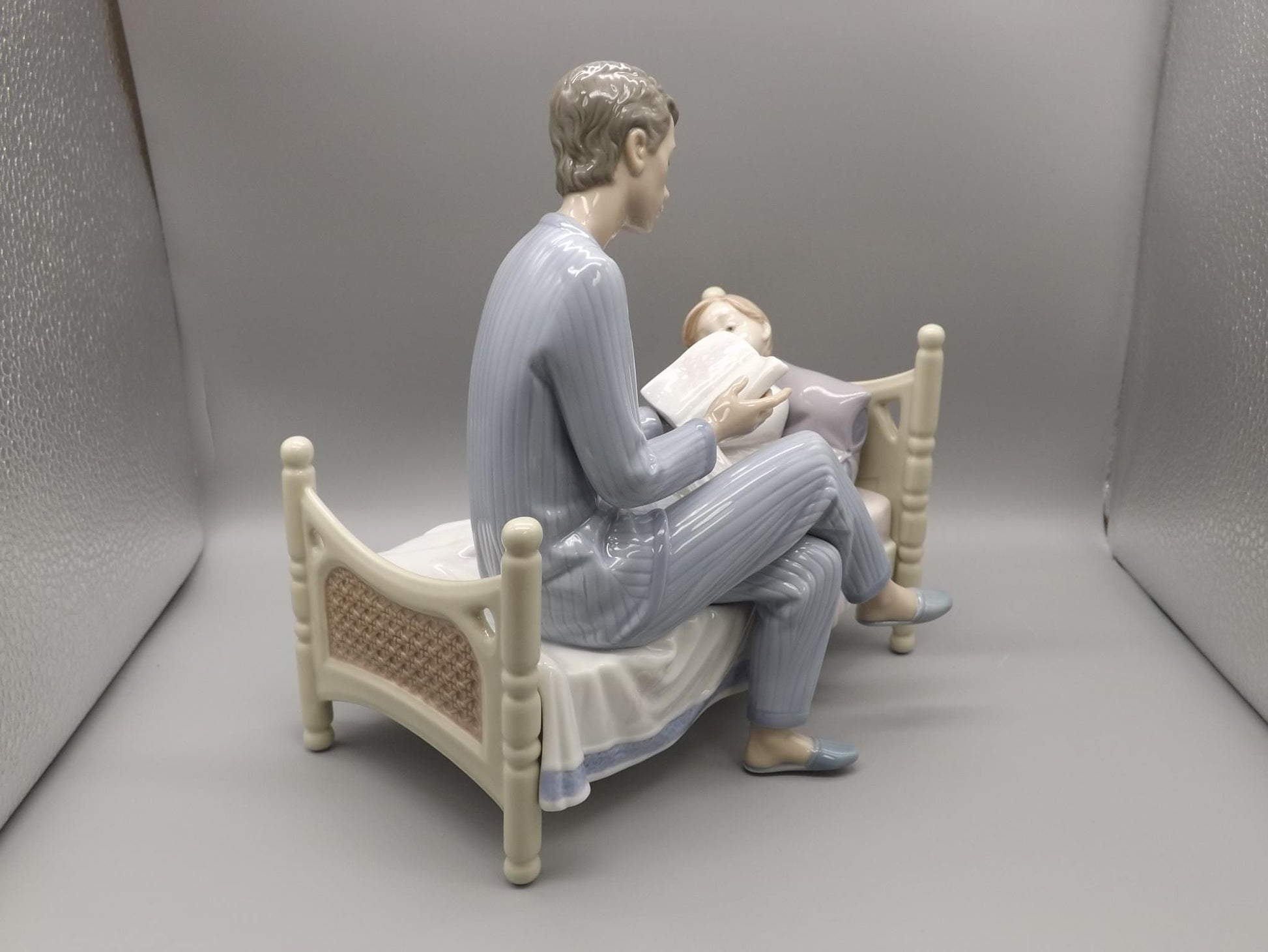 Vintage Lladro Figurine: "Just One More" Father & Daughter, Artist Signed, with Box