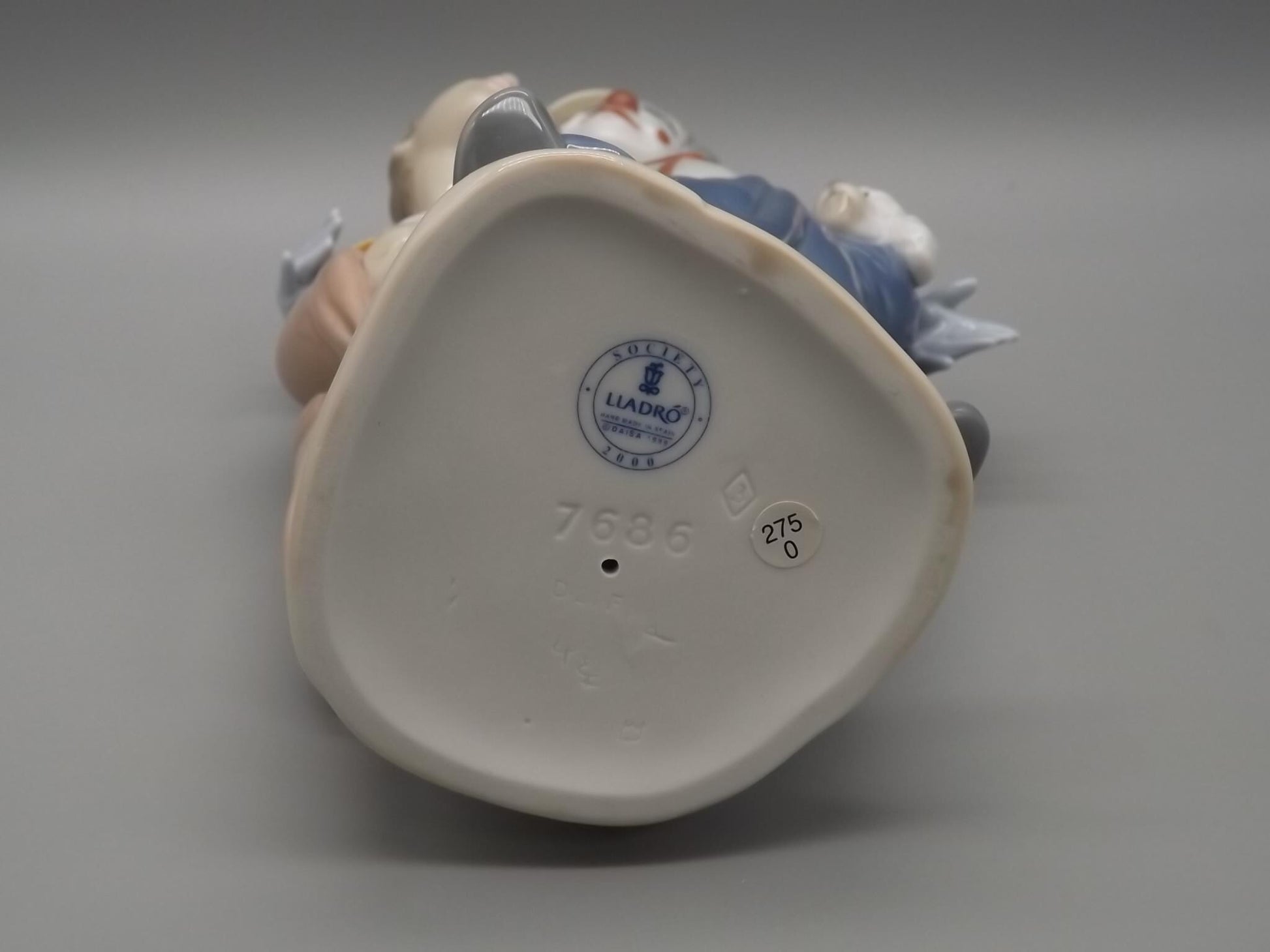 Vintage Lladro "Pals Forever" Figurine: Clown, Girl & Puppies, #7686 (Original Box)